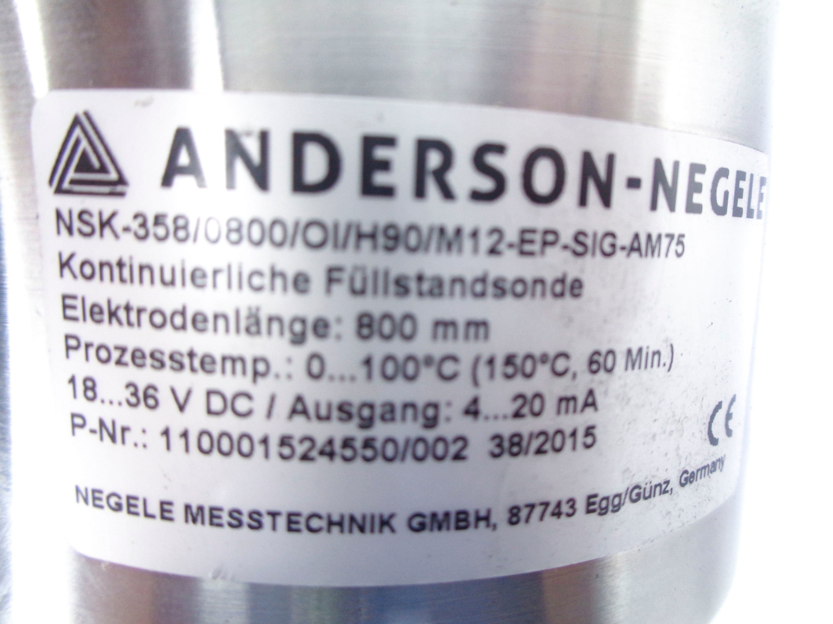 ANDERSON NSK-358/0800/OI/H90/M12-EP-SIG-AM75 UNMP