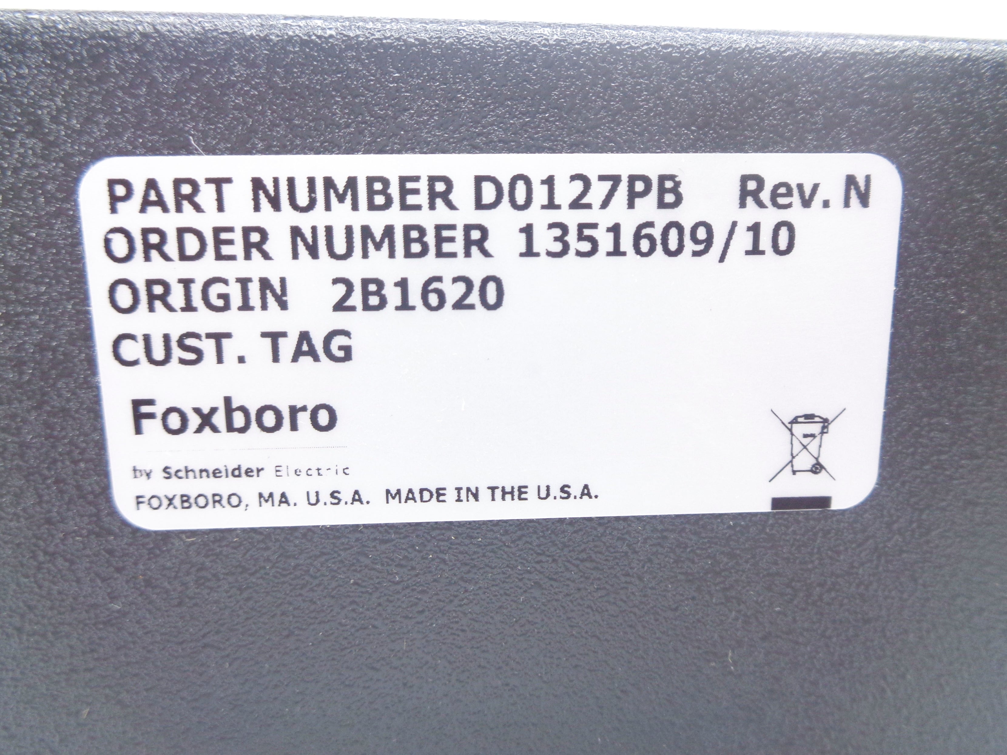 FOXBORO D0127PB NSNP