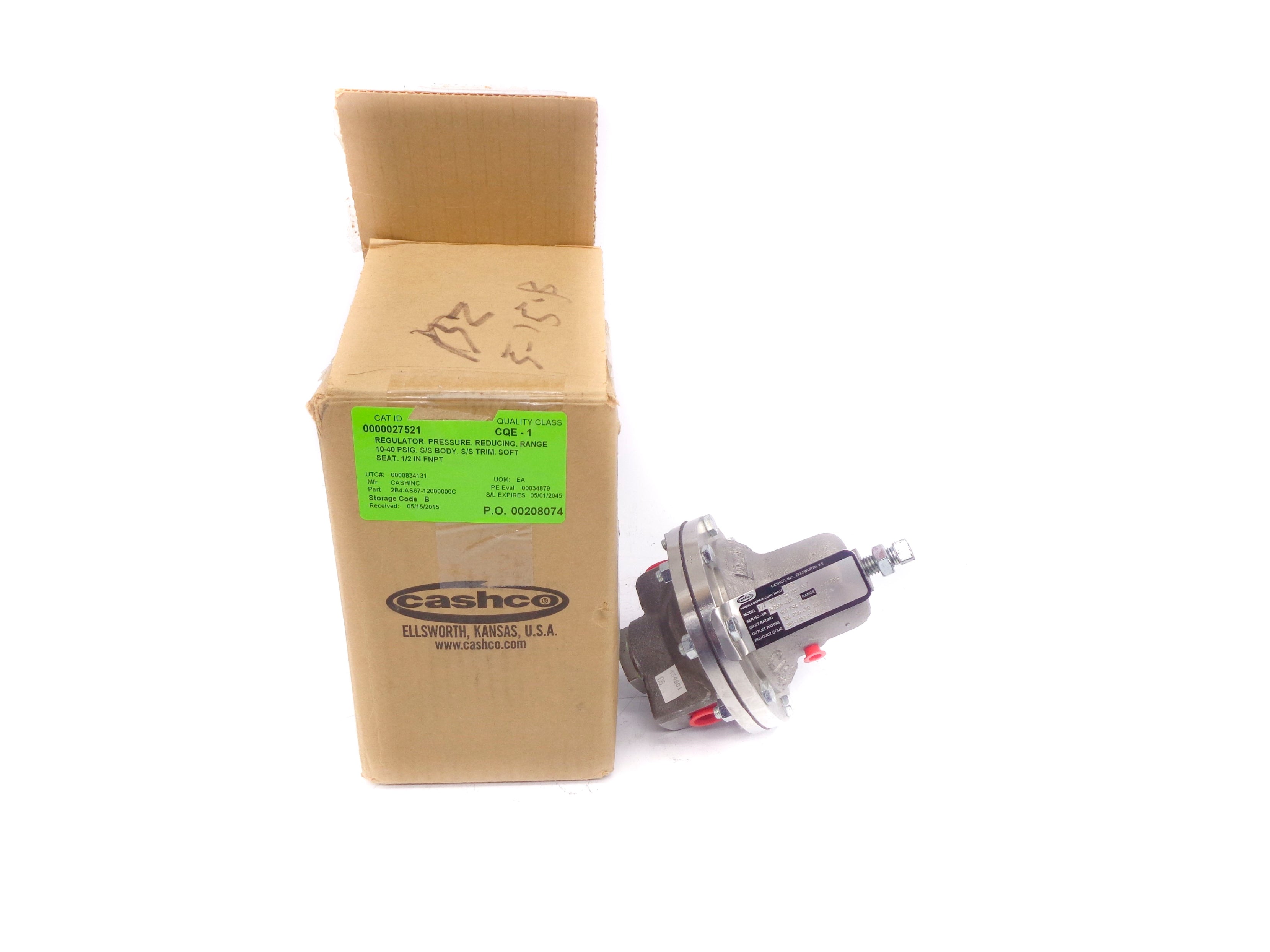 CASHCO 2B4-AS67-12000000C 10-40PSI NSMP