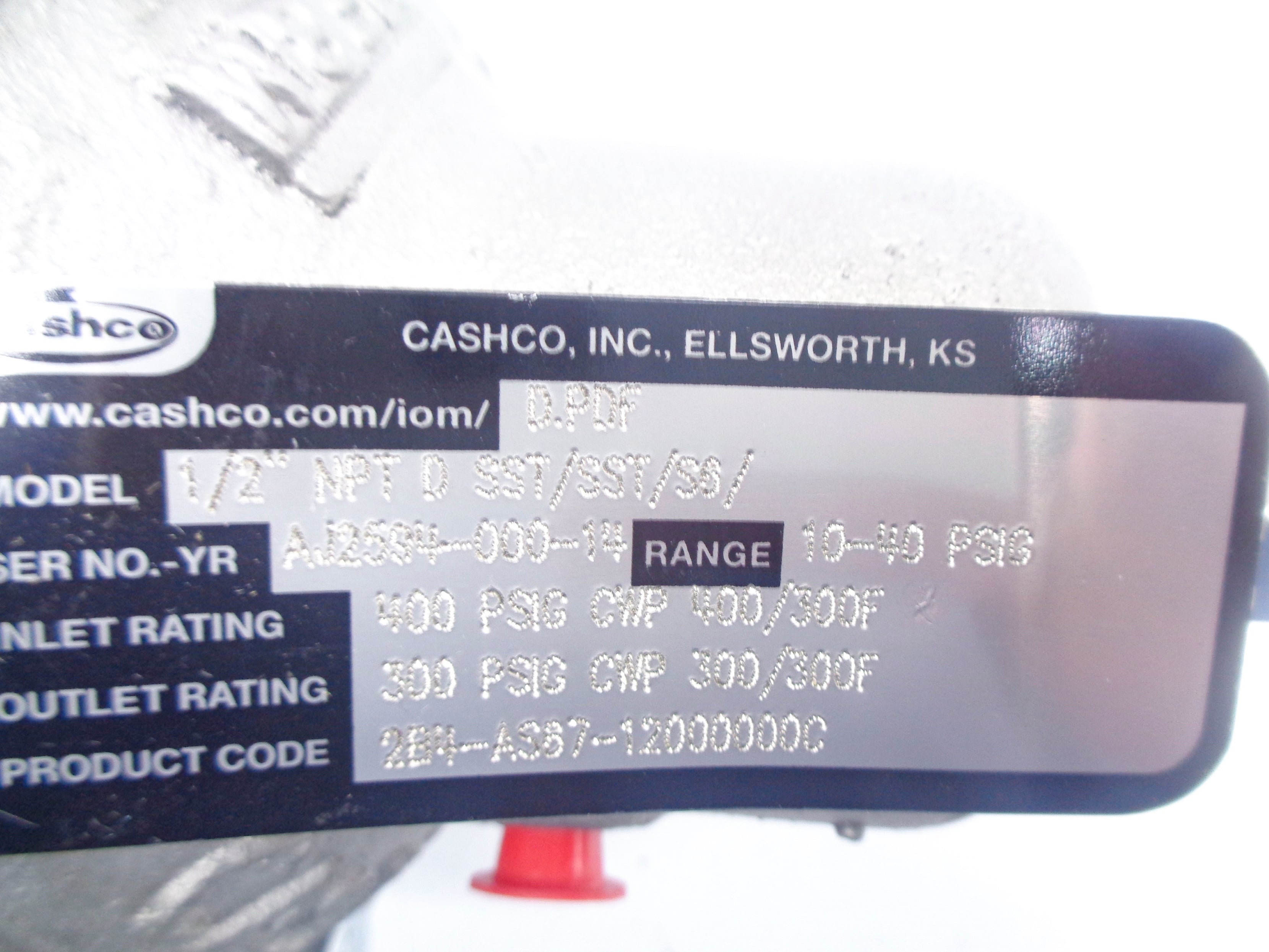 CASHCO 2B4-AS67-12000000C 10-40PSI NSMP