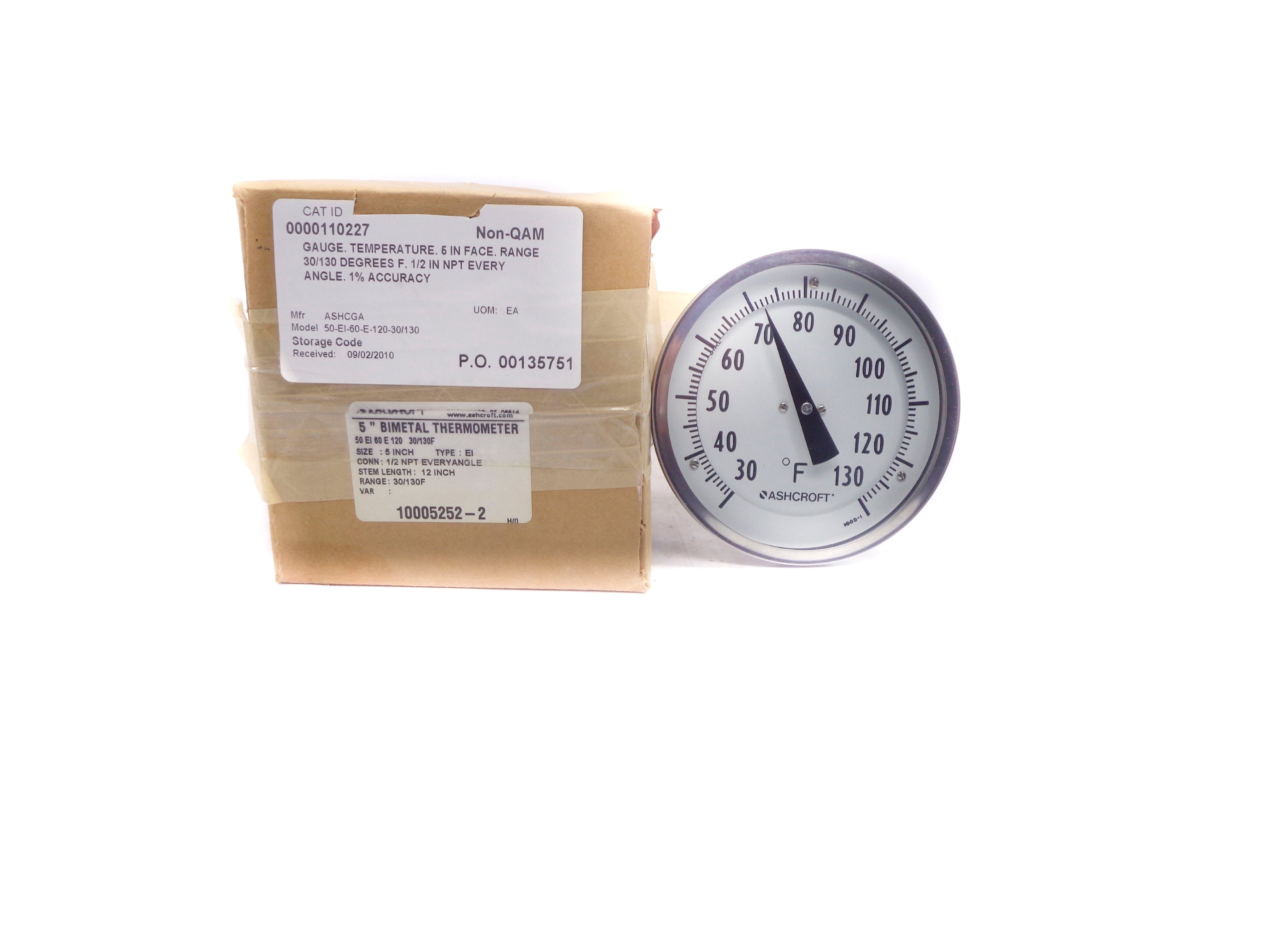 ASHCROFT 50EI60E120 30-130F NSMP