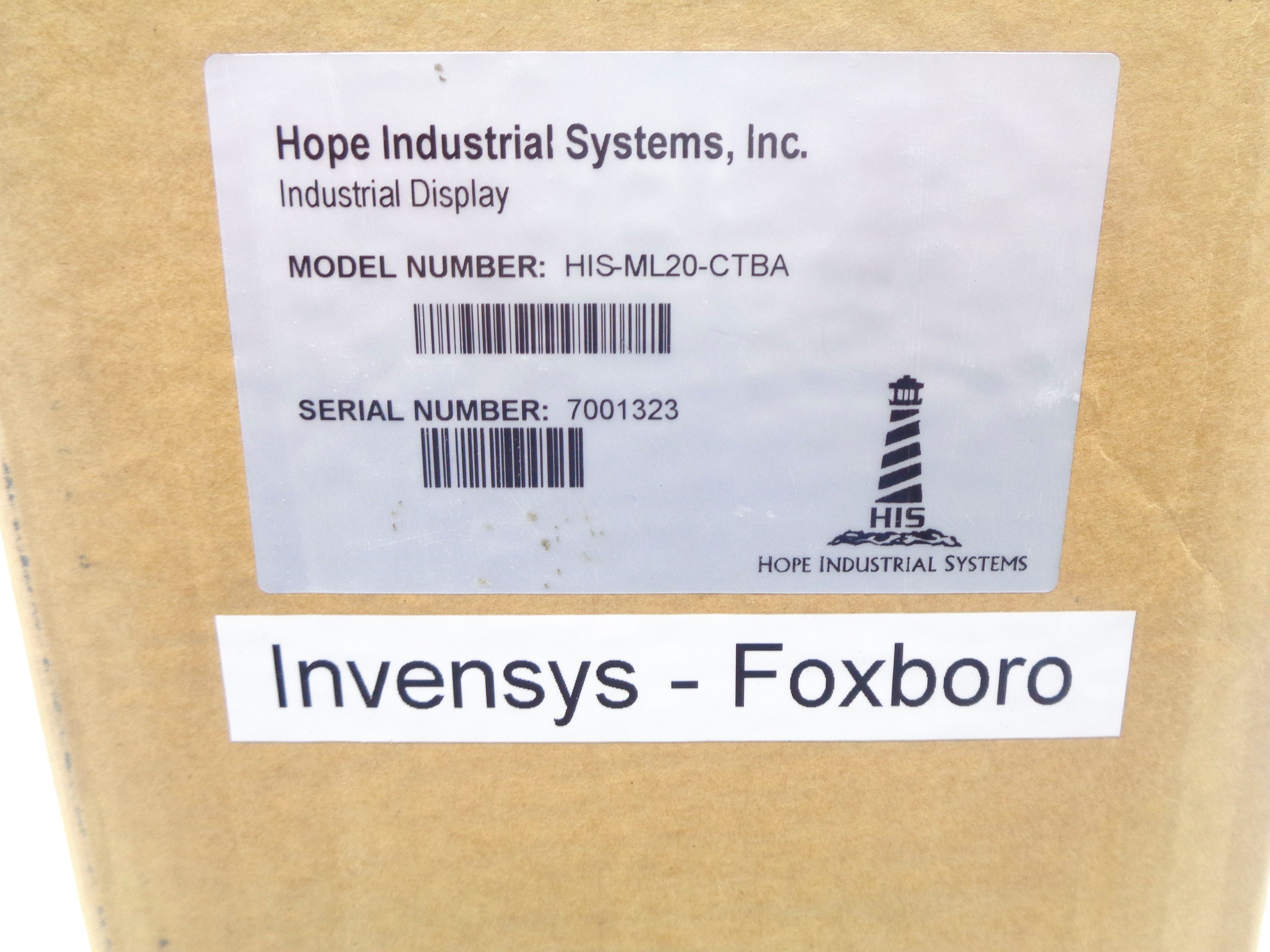HOPE INDUSTRIAL HIS-ML20-CTBA NSMP