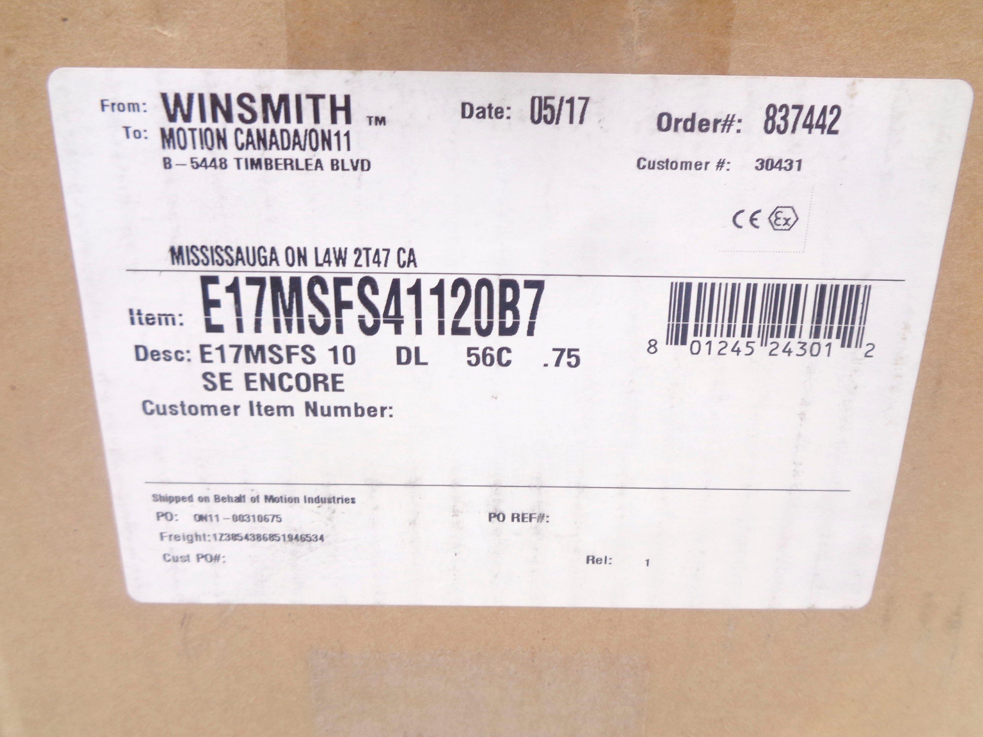 WINSMITH E17MSFS41120B7 NSMP