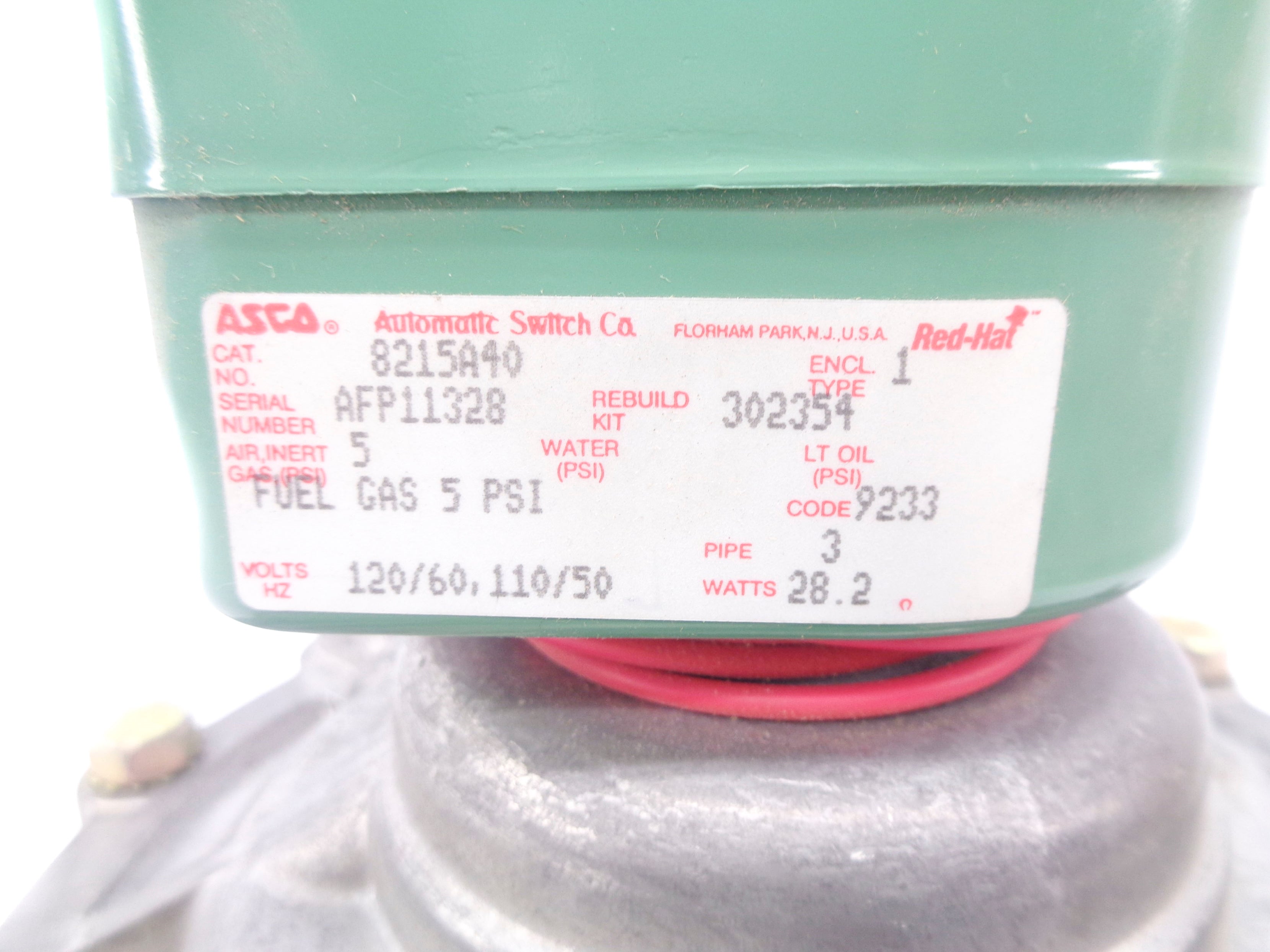 ASCO 8215A40 110/120V 5PSI NSNP