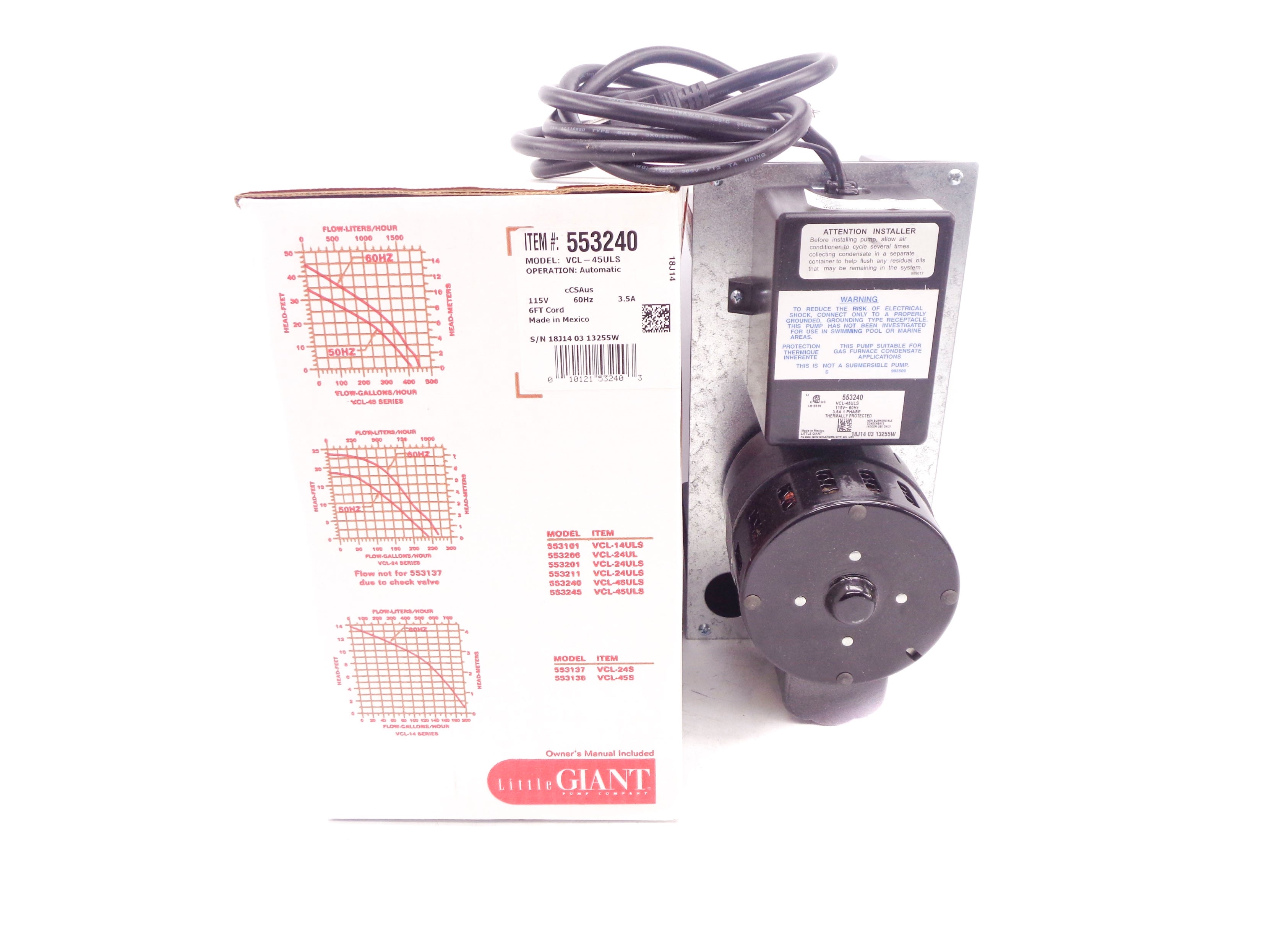 LITTLE GIANT VCL-45ULS NSMP
