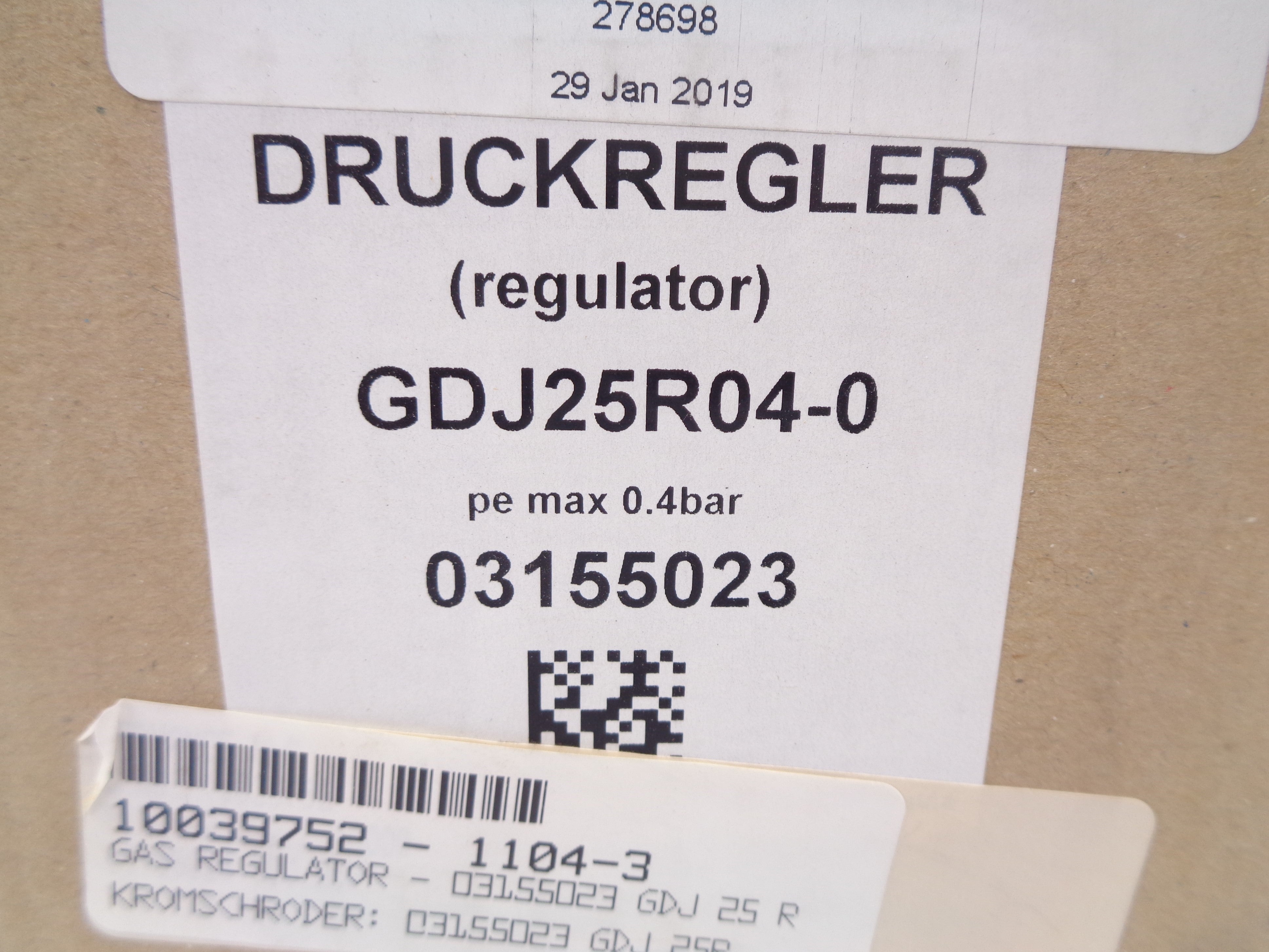DRUCKREGLER GDJ25R04-0 NSMP