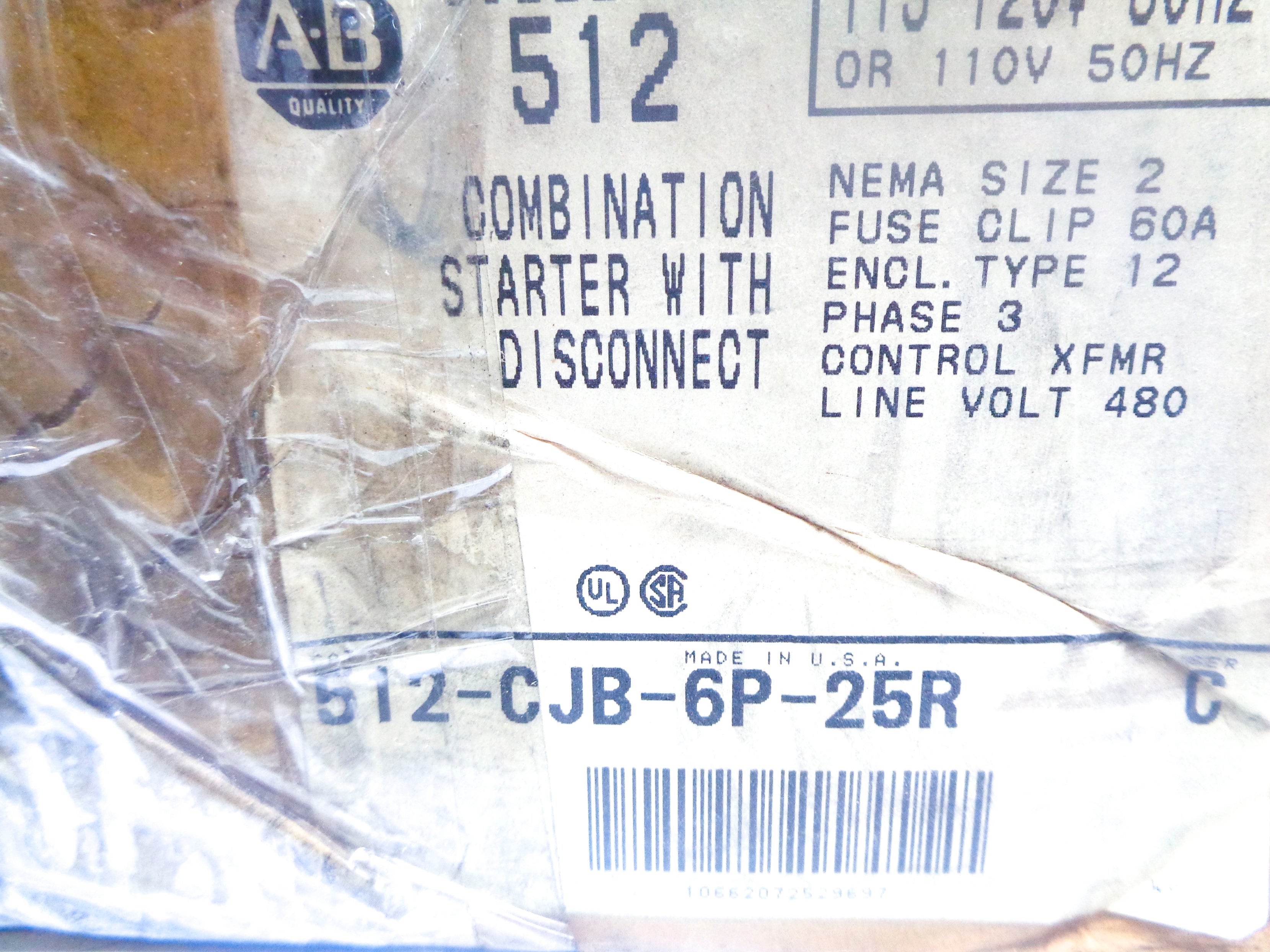 INDUSTRIAL SPARE PART 512-CJB-6P-25R SER. C (BR/WH) NSMP