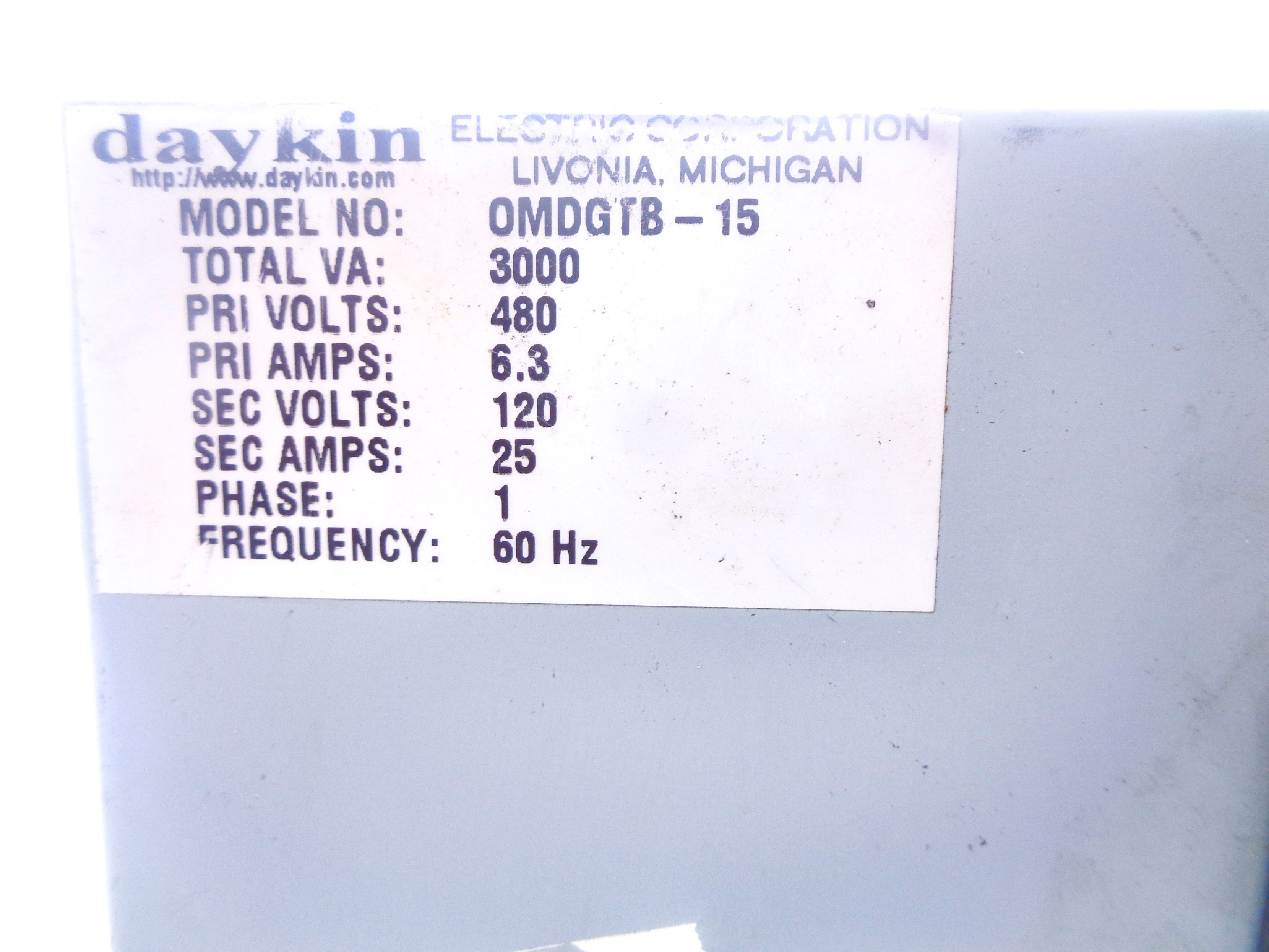 DAYKIN OMDGTB-15 UNMP