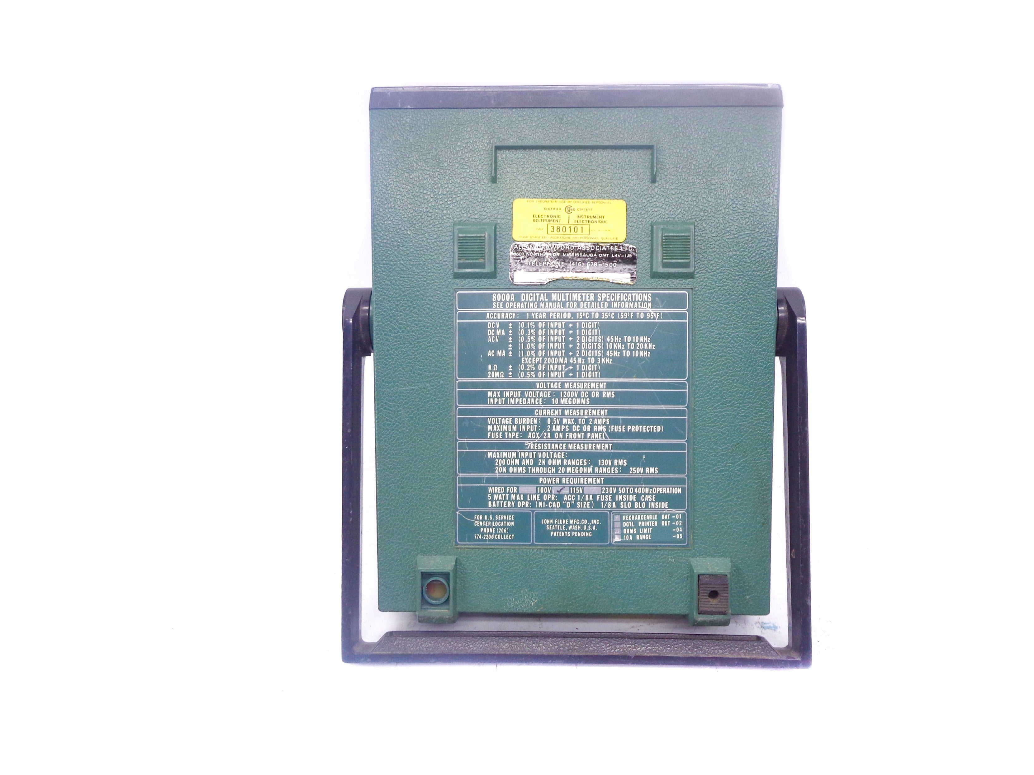 FLUKE 8000A UNMP
