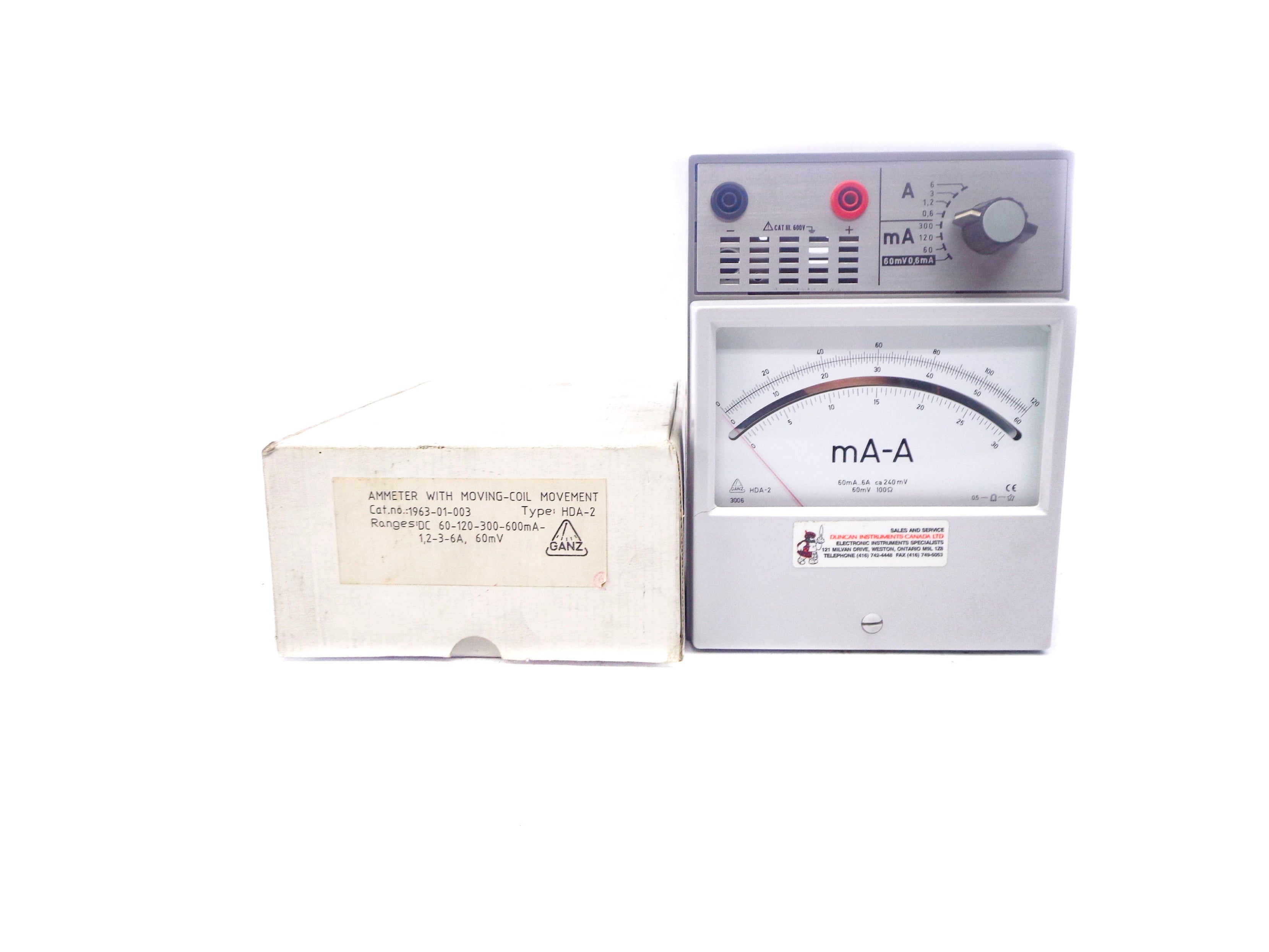 GANZ HDA-2 0-120 (AS PICTURED) NSMP
