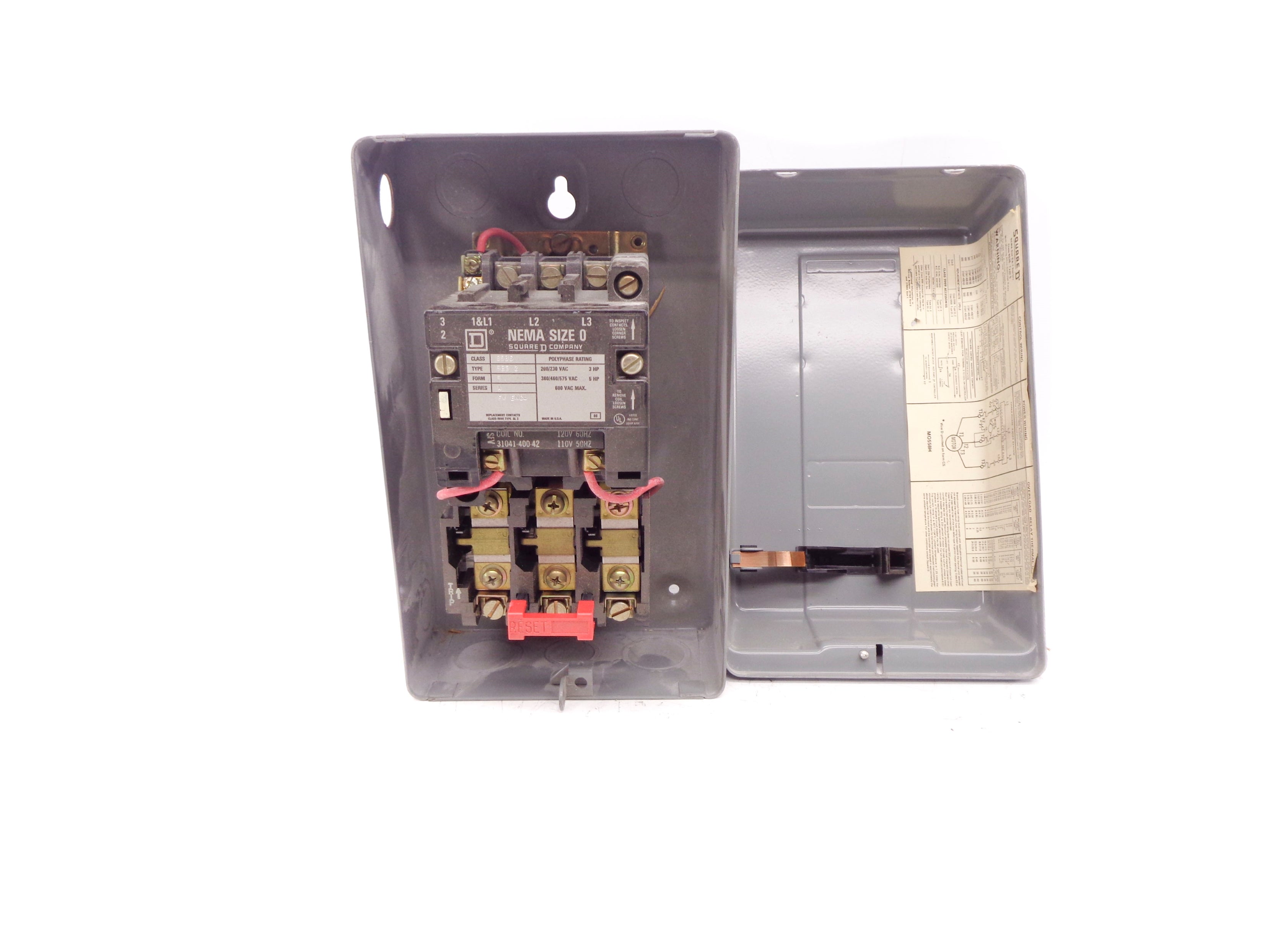 SQUARE D 8536SBG2S SER. A UNMP