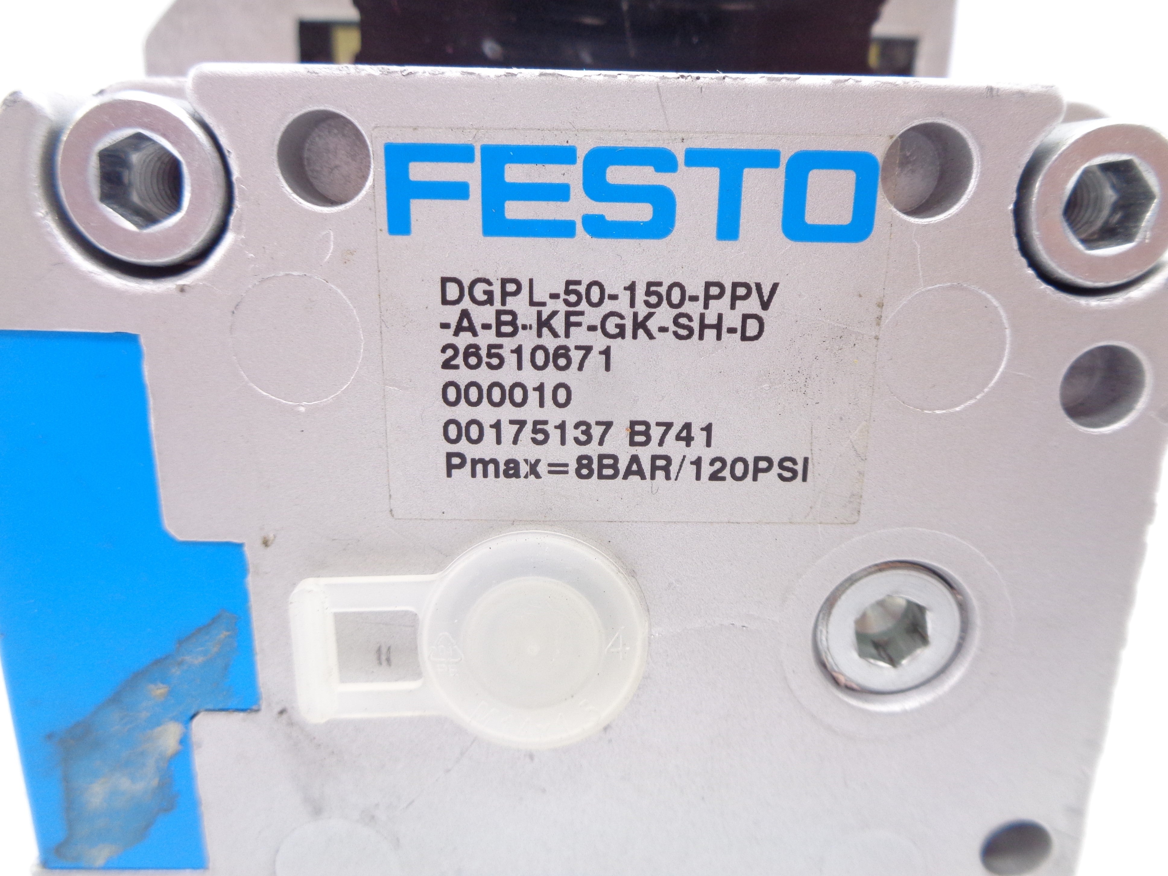 FESTO DGPL-50-150-PPV-A-B-KF-GK-SH-D 120PSI NSNP