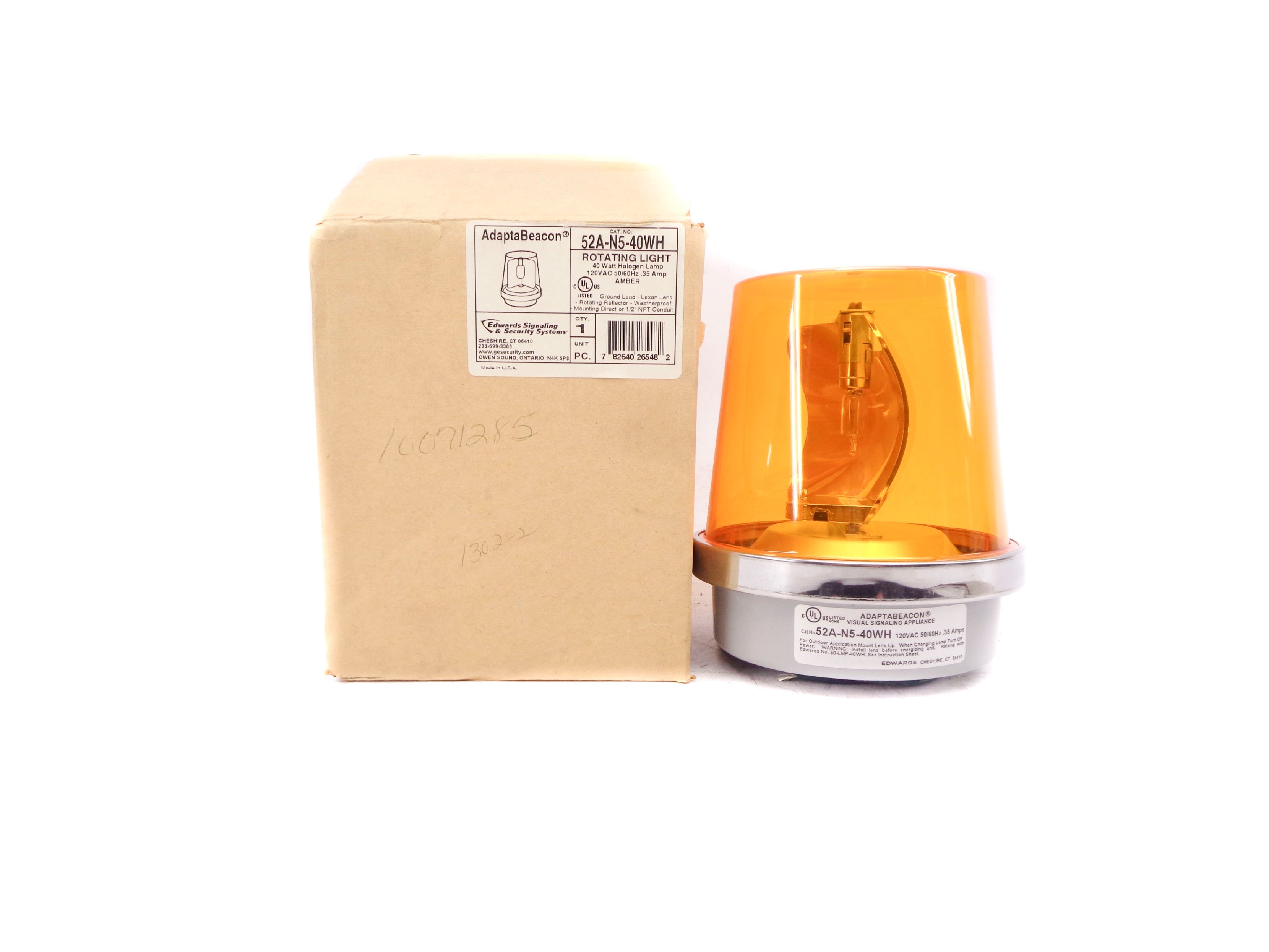 EDWARDS SIGNALING 52A-N5-40WH 120VAC .35A NSMP