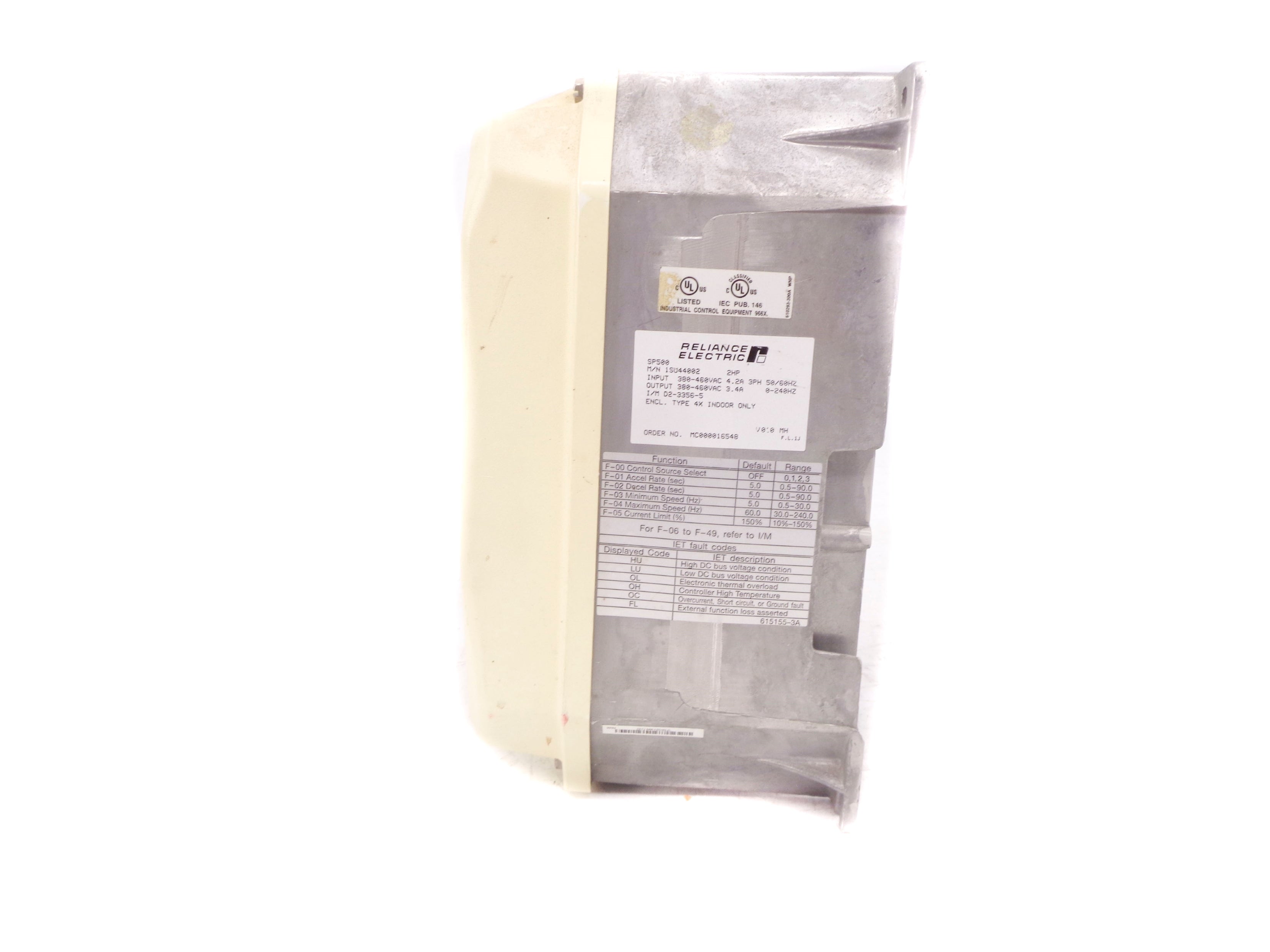 RELIANCE ELECTRIC 1SU44002 380-460VAC 4.2A UNMP