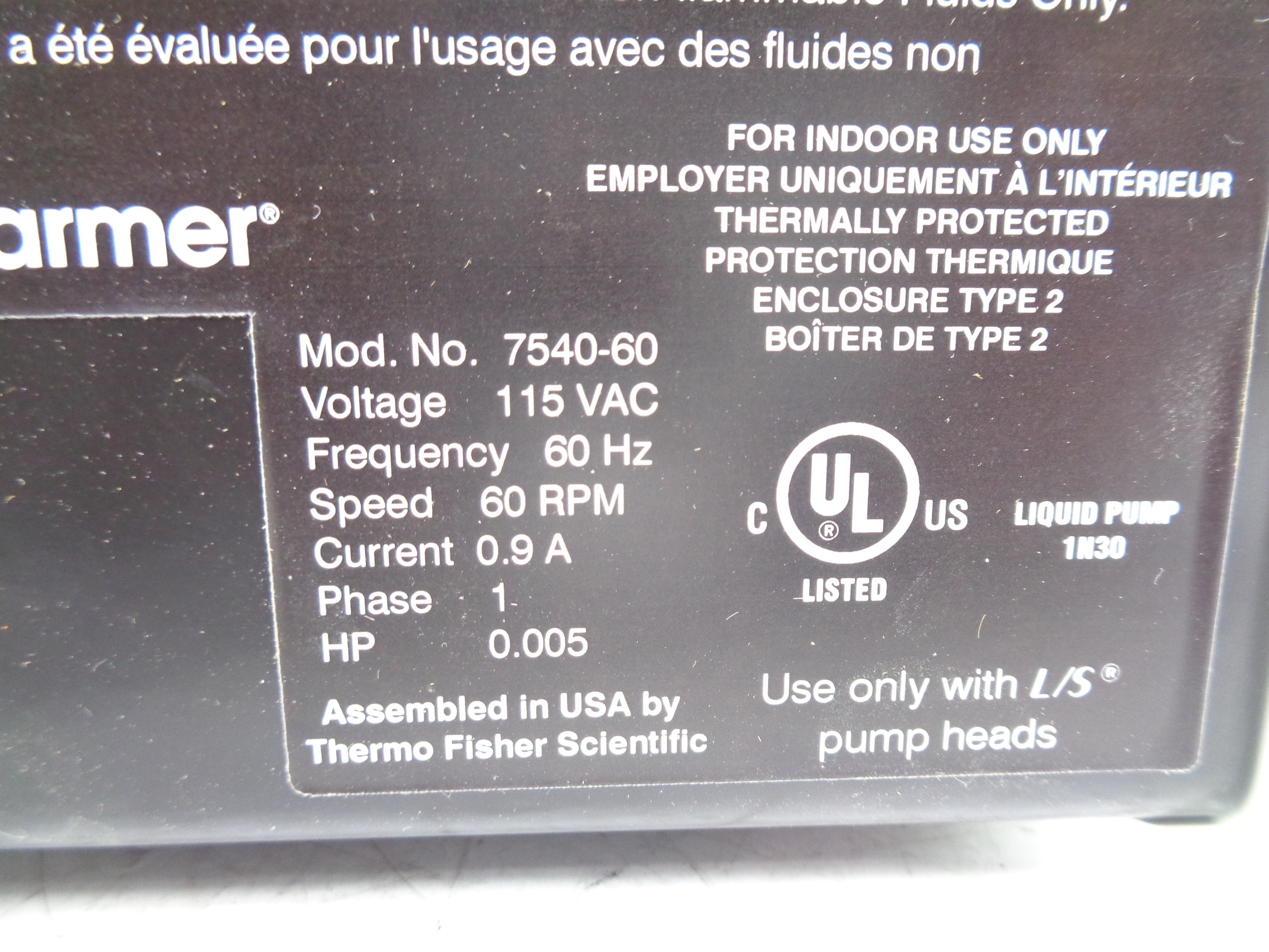COLE-PARMER 7540-60 NSNP