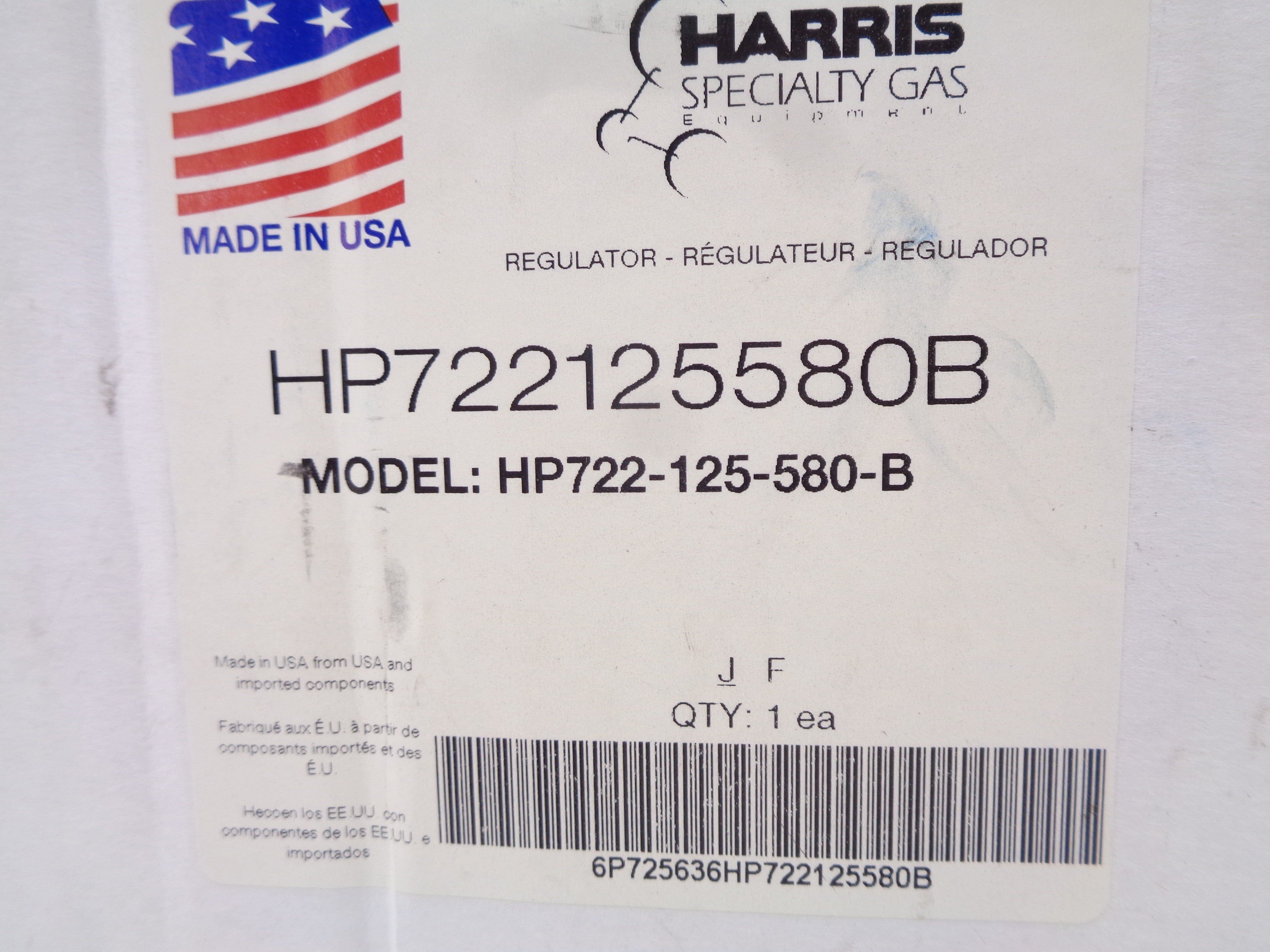 HARRIS HP722-125-580-B 3000PSI NSMP