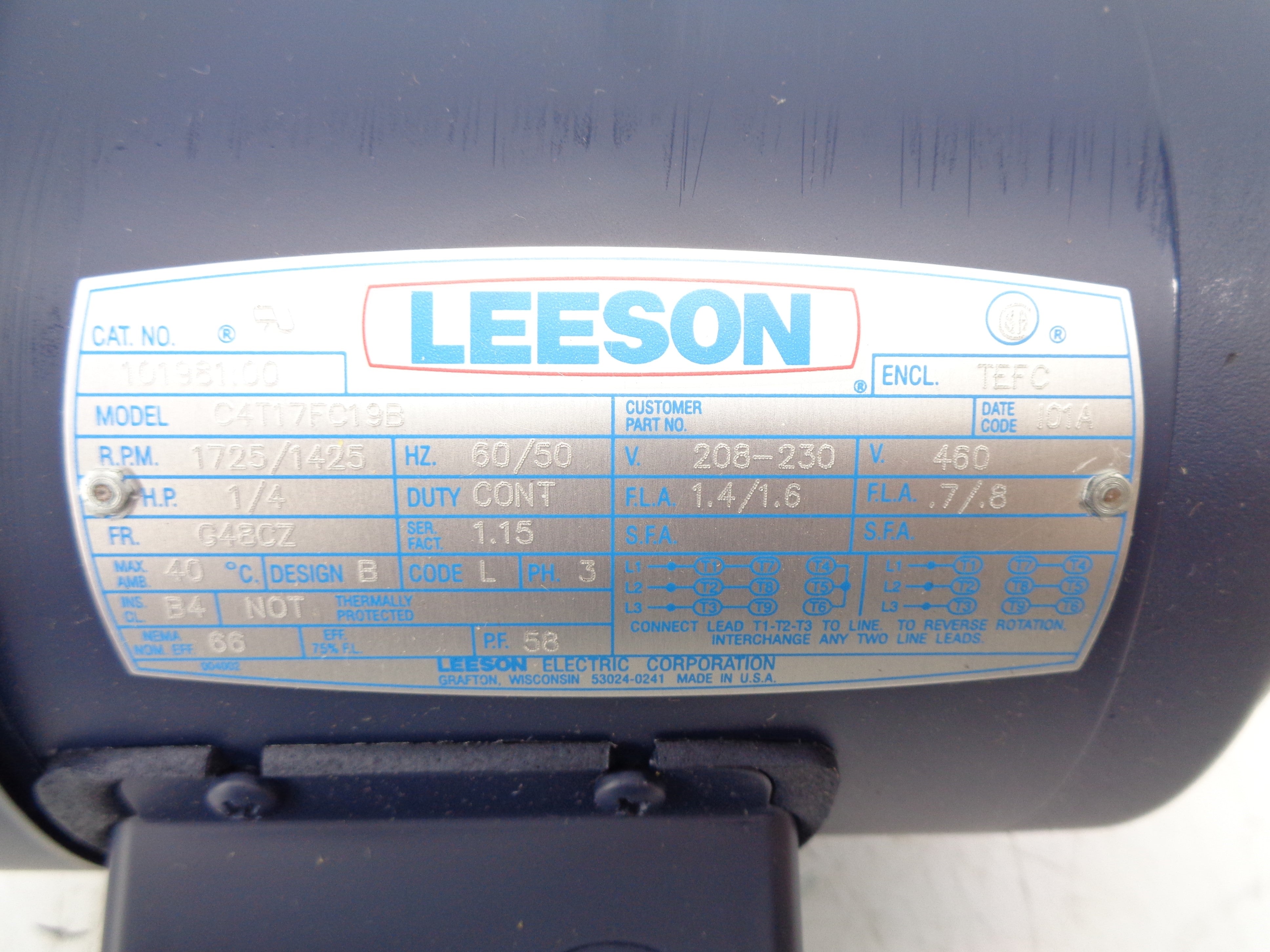 LEESON C4T17FC19B NSMP