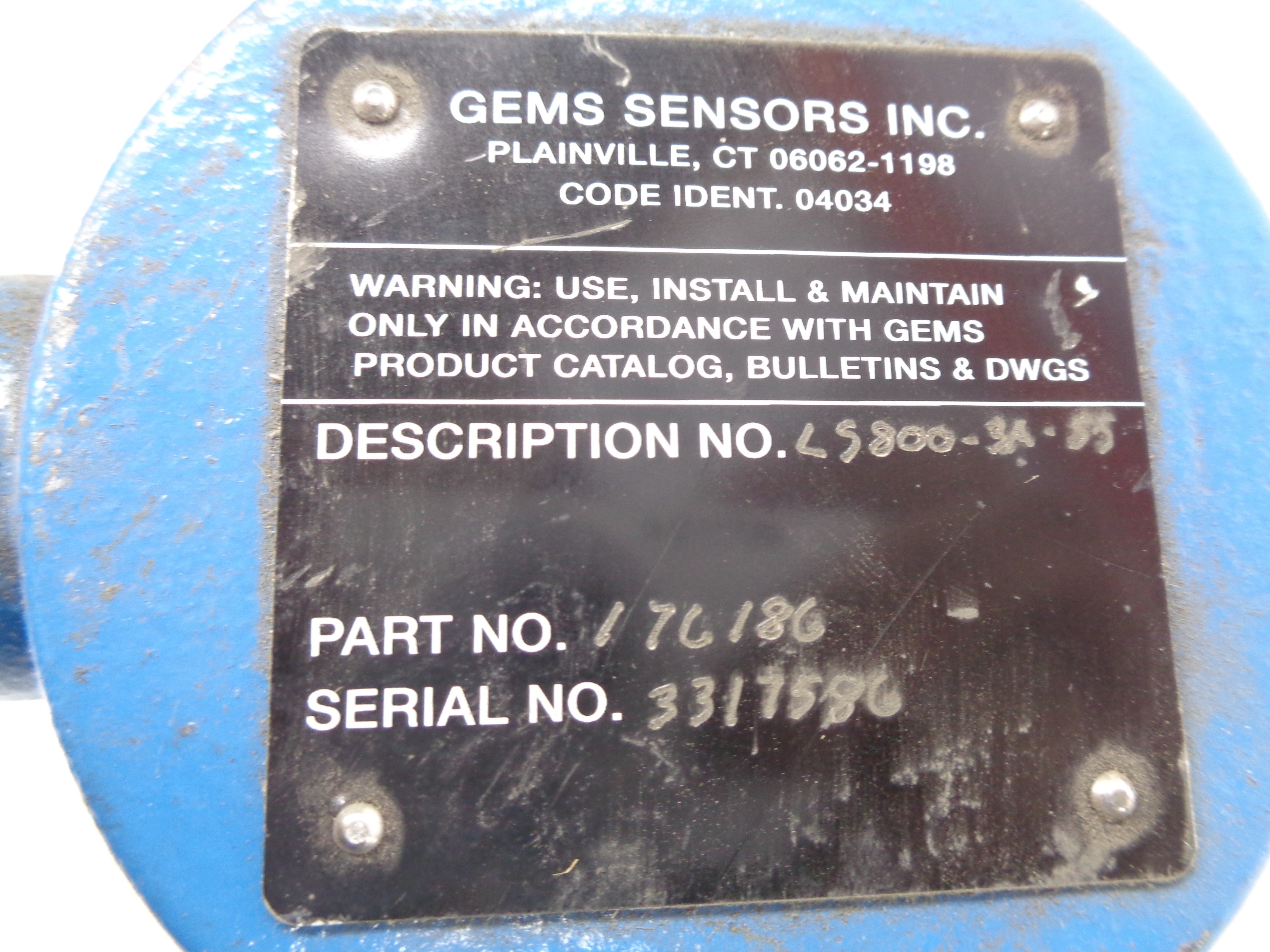 GEMS SENSORS 176186 UNMP