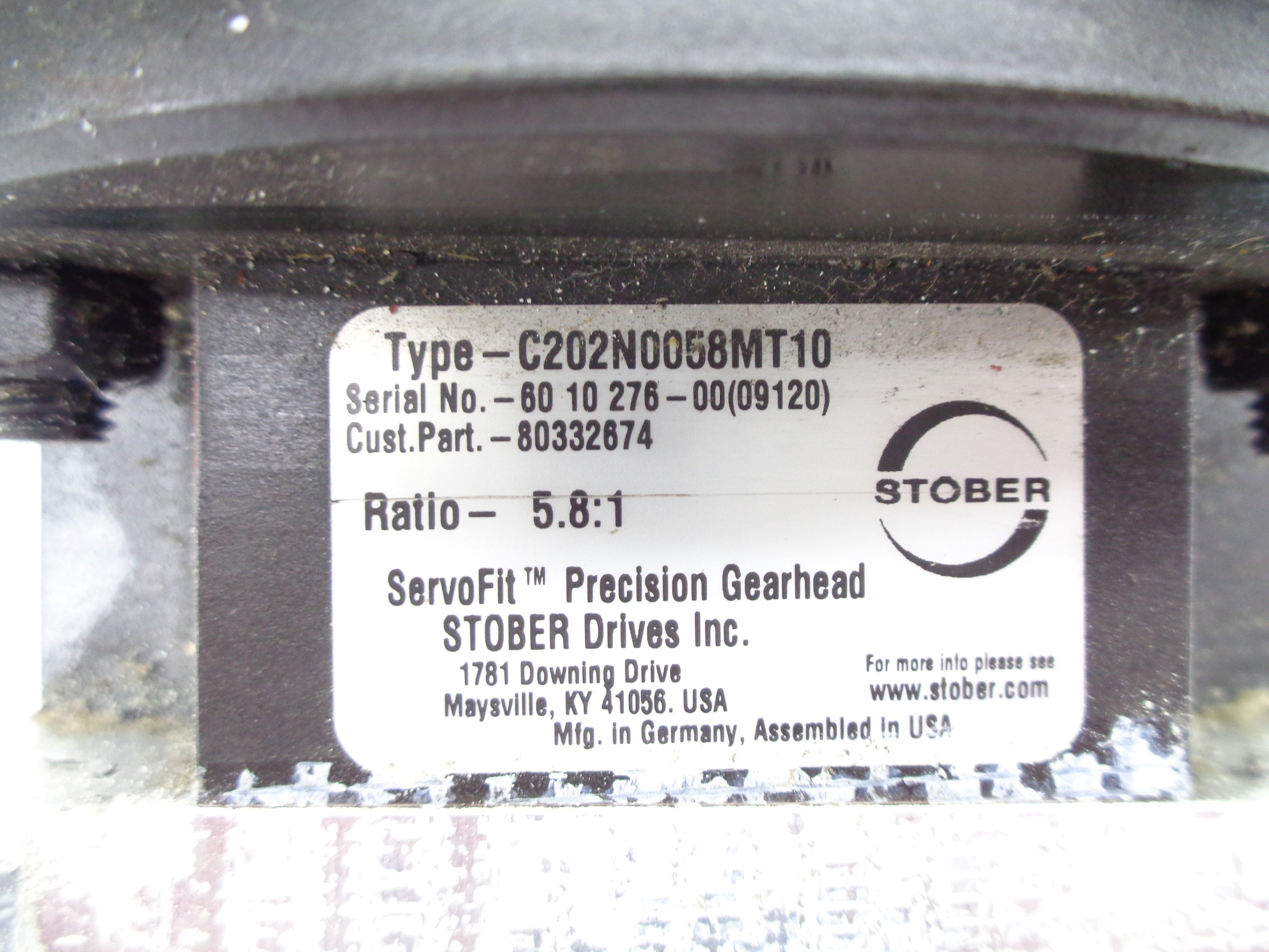 STOBER C202N0058MT10 UNMP