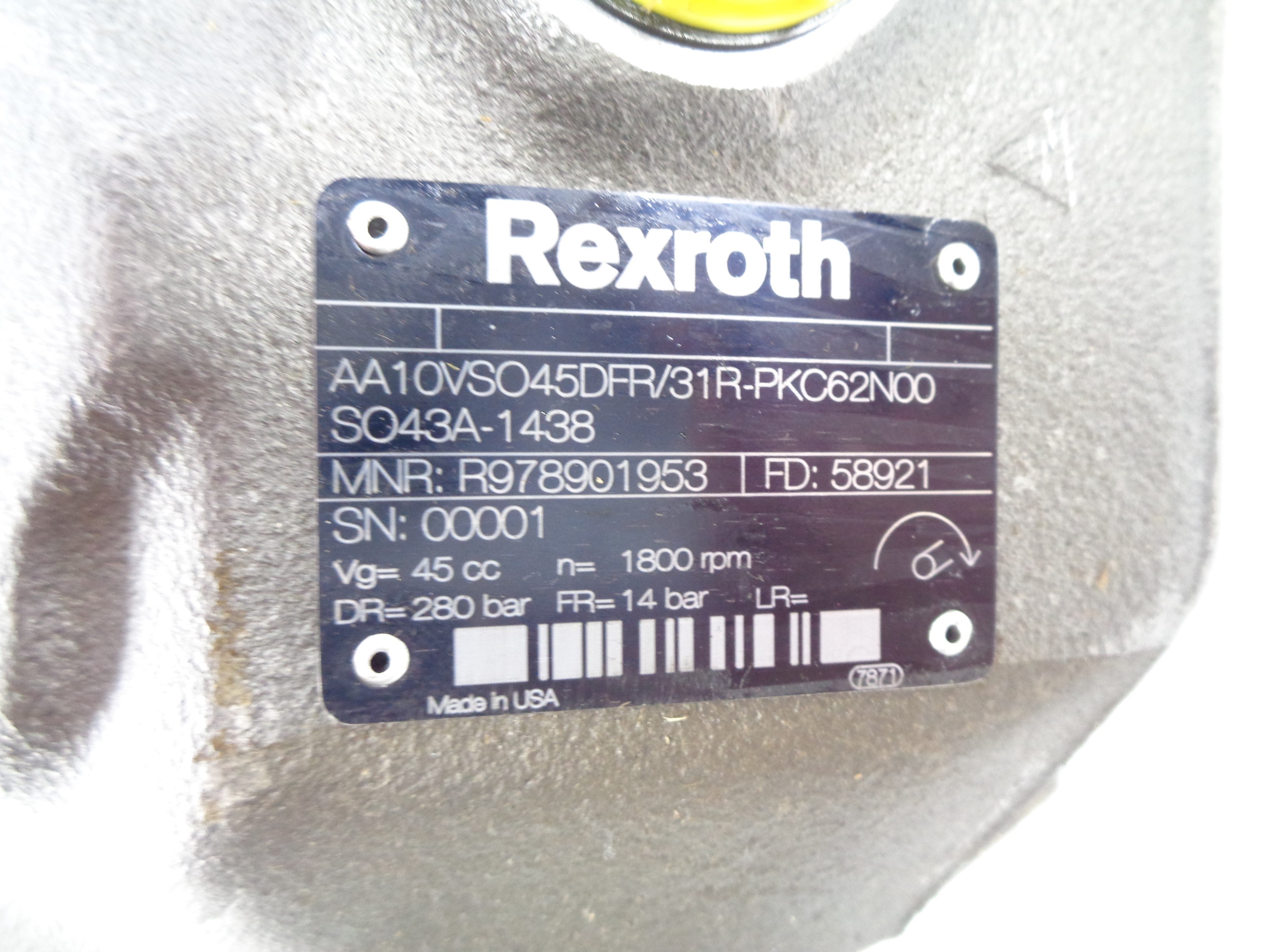 REXROTH AA10VSO45DFR/31R-PKC62N00 R978901953 NSNP