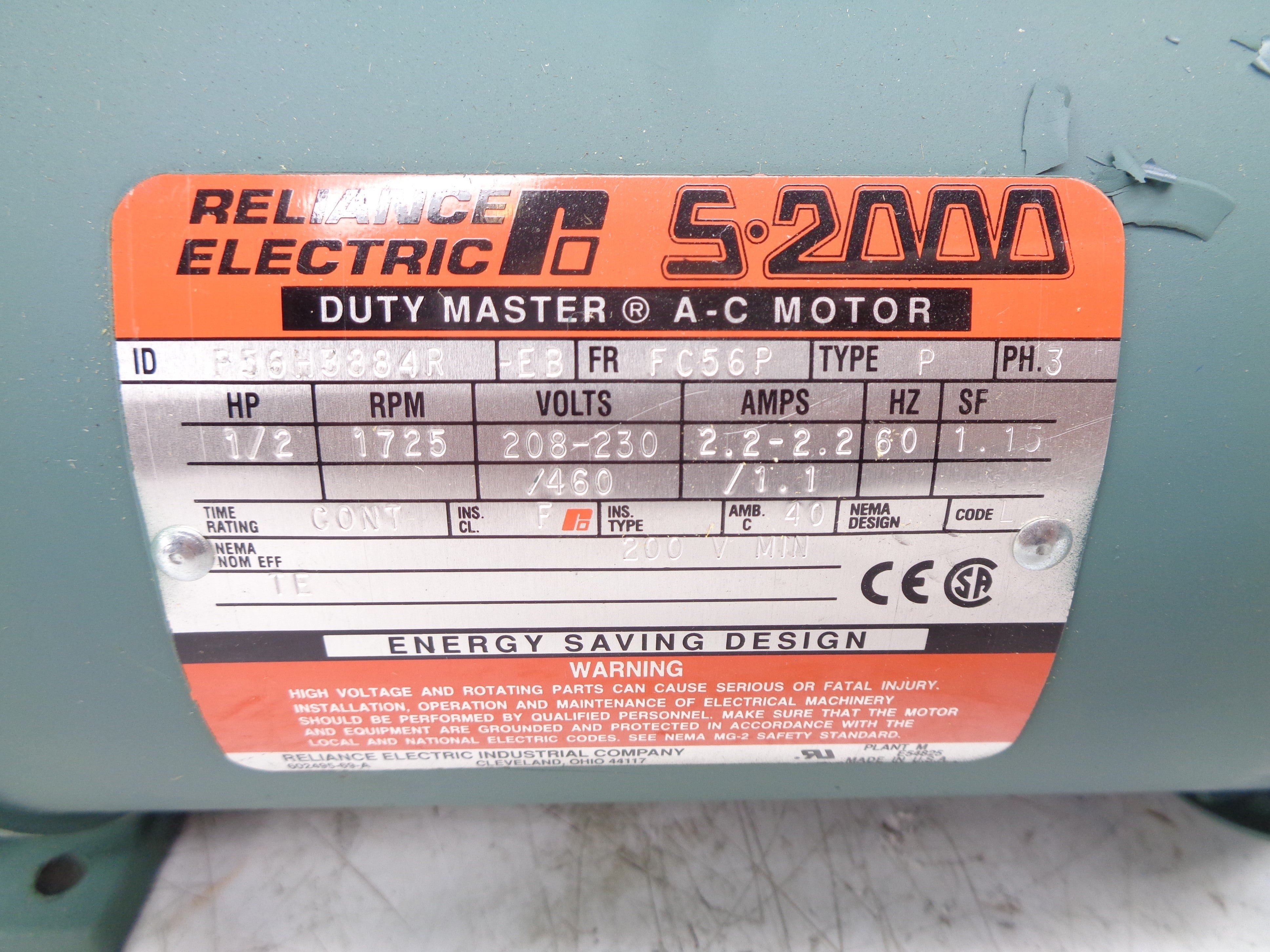 RELIANCE ELECTRIC P56H3884R-EB NSNP