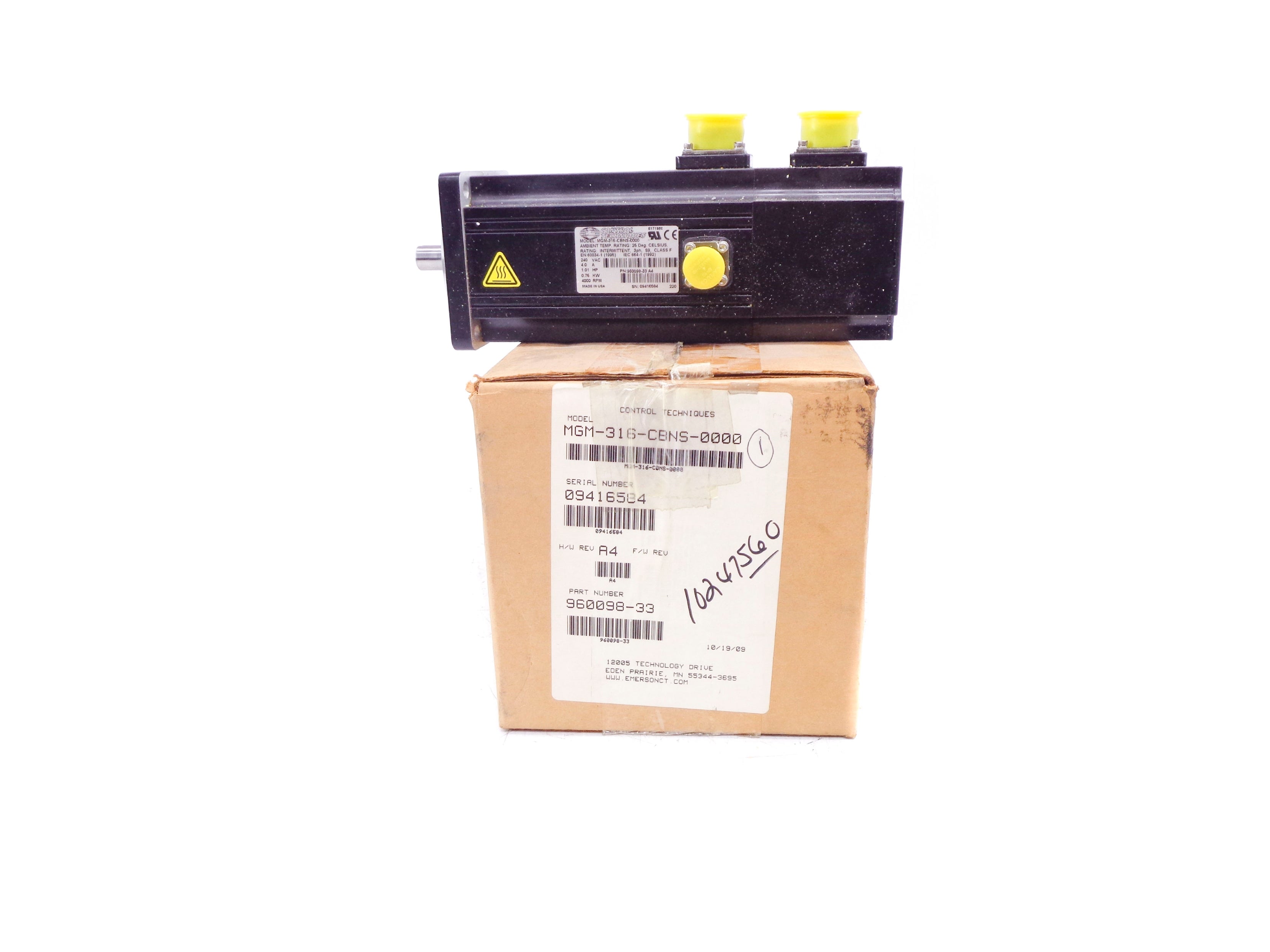 CONTROL TECHNIQUES MGM-316-CBNS-0000 NSMP