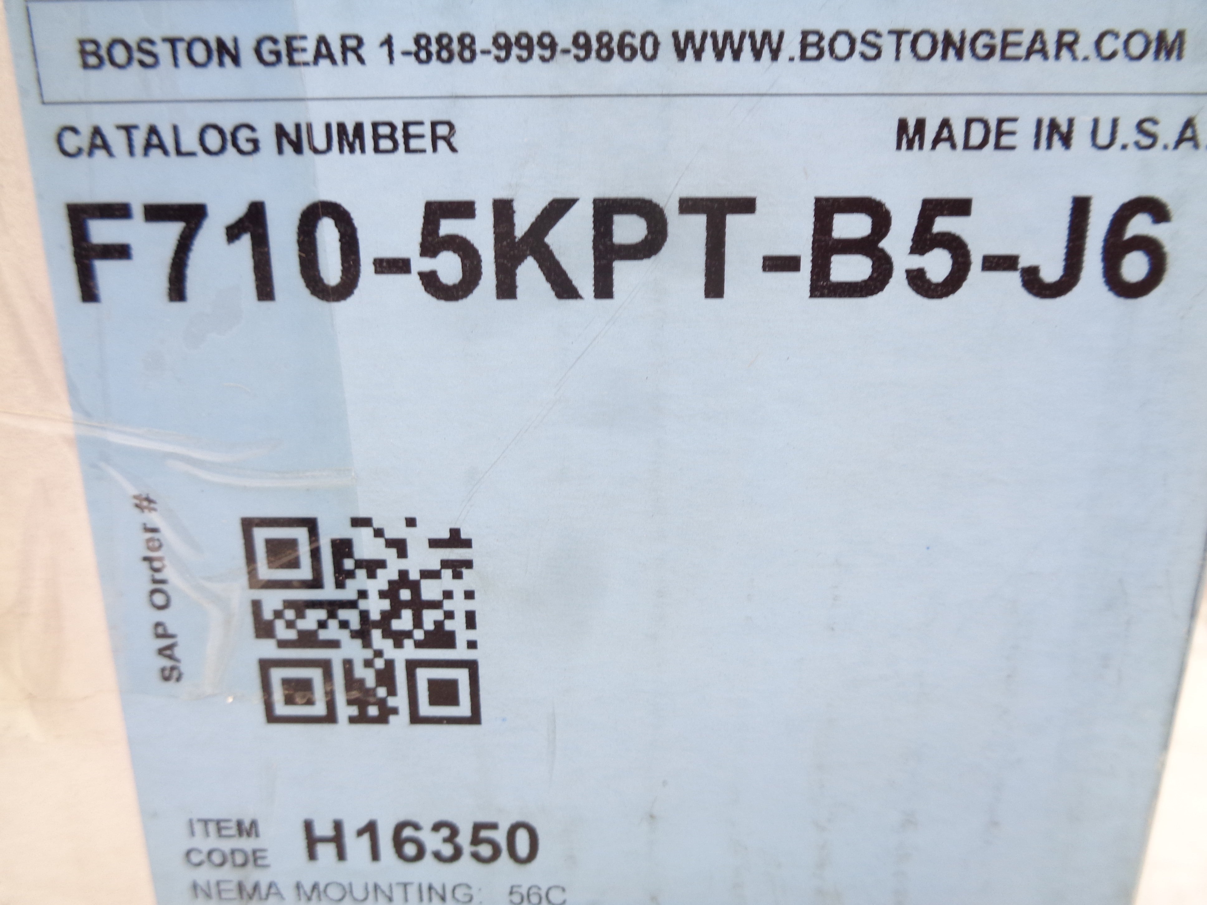 BOSTON GEAR F710-5KPT-B5-J6 NSMP
