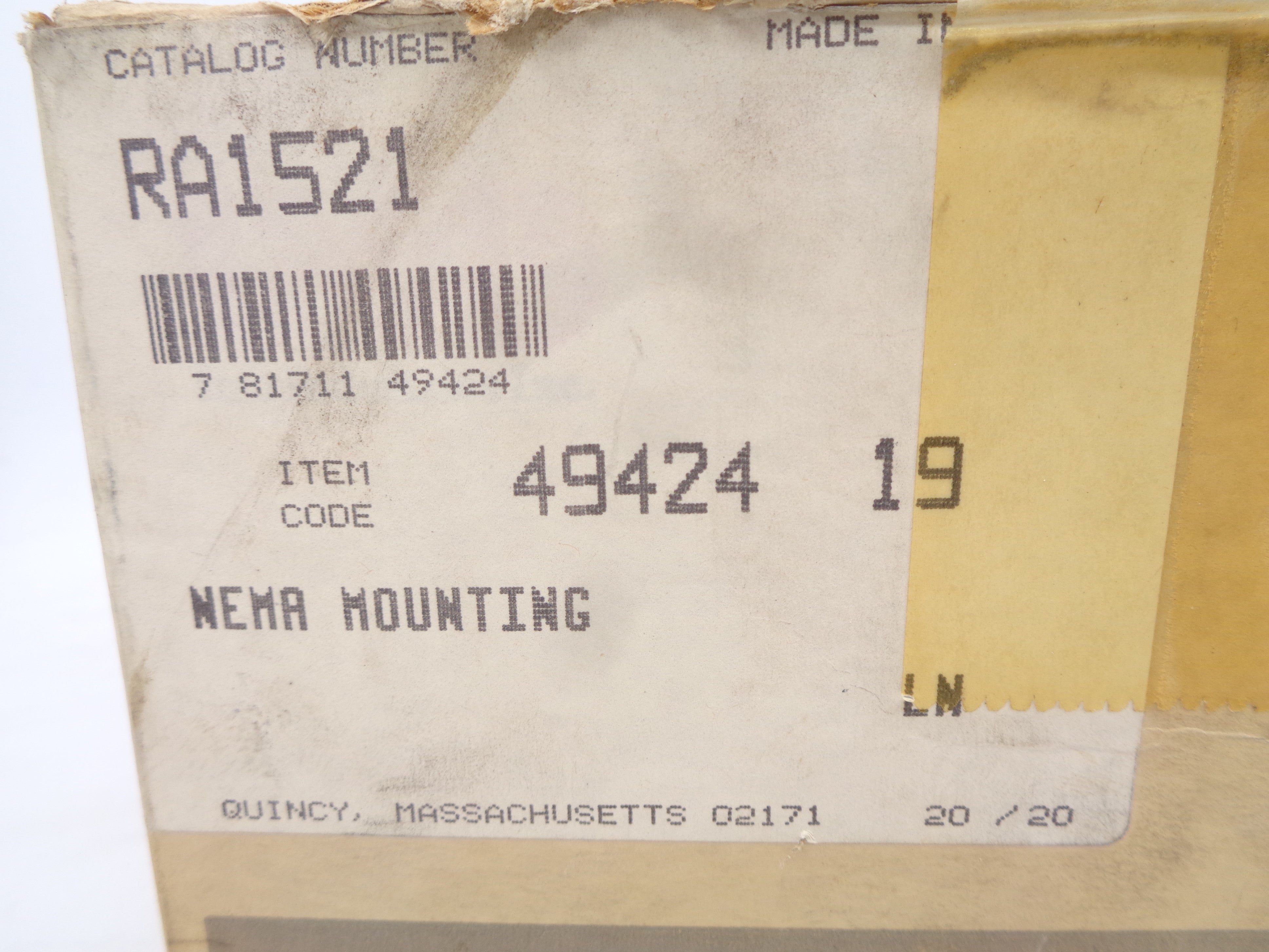 BOSTON GEAR RA1521 NSMP