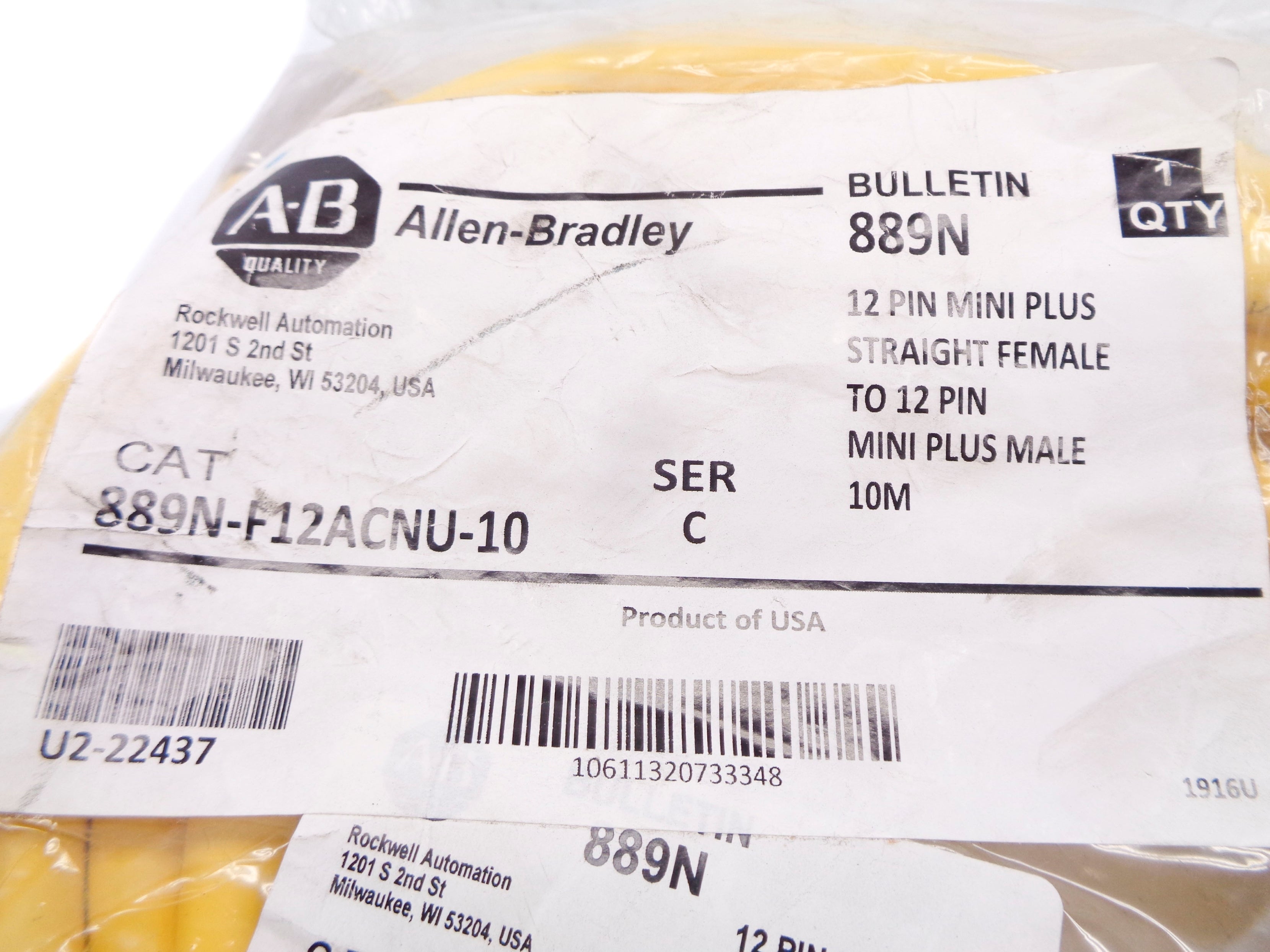 ALLEN BRADLEY 889N-F12ACNU-10 SER. C NSMP