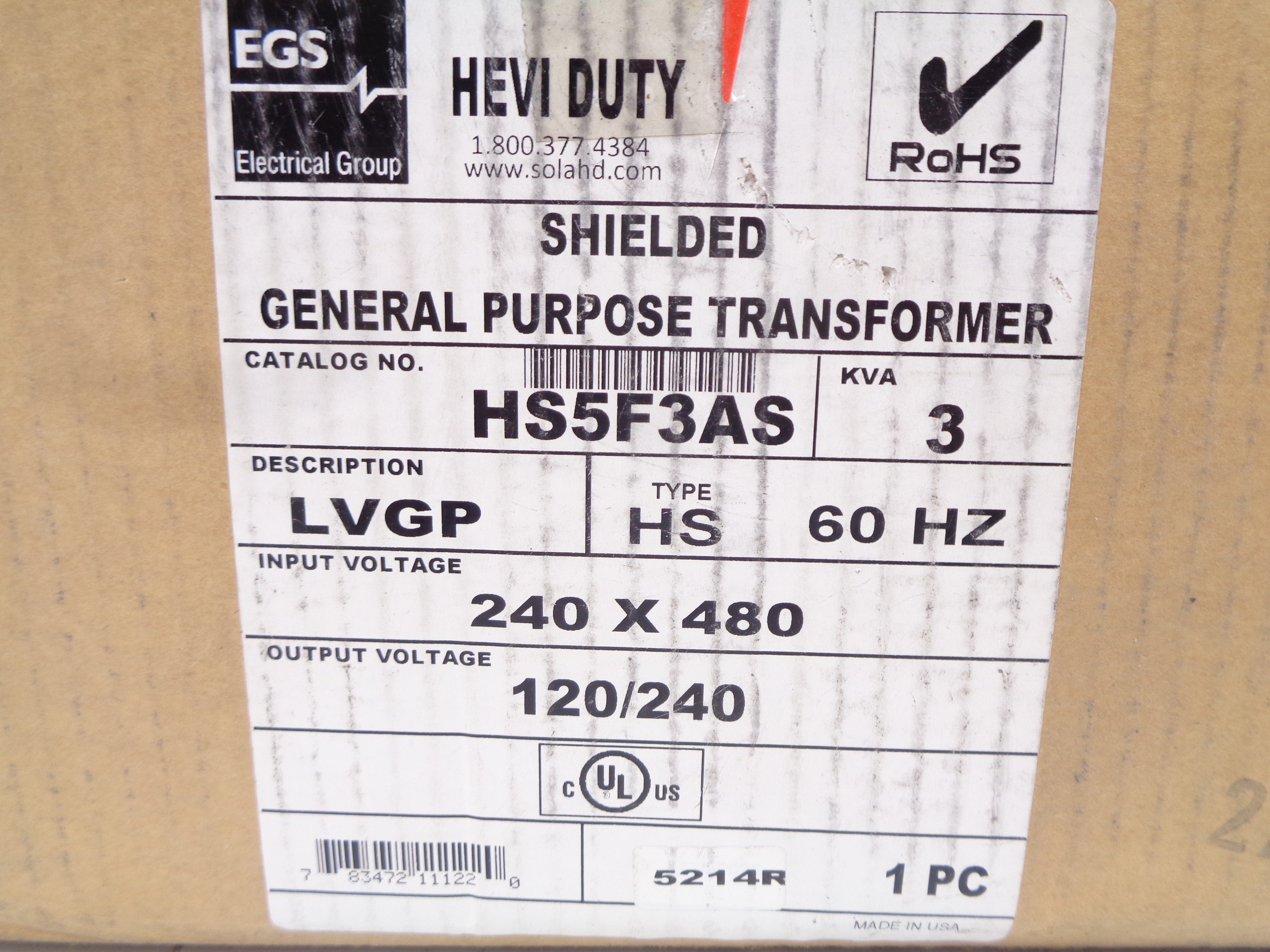 EGS HS5F3AS 240/480V NSMP