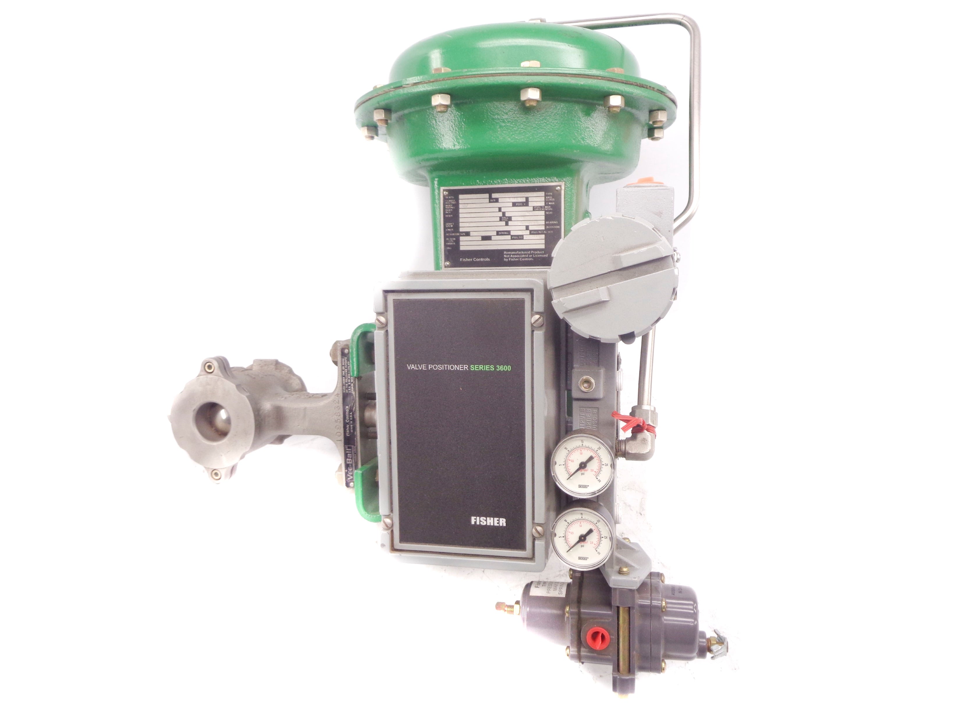 FISHER CONTROLS V100/1052/3620J/67CFF 405PSI REMAN