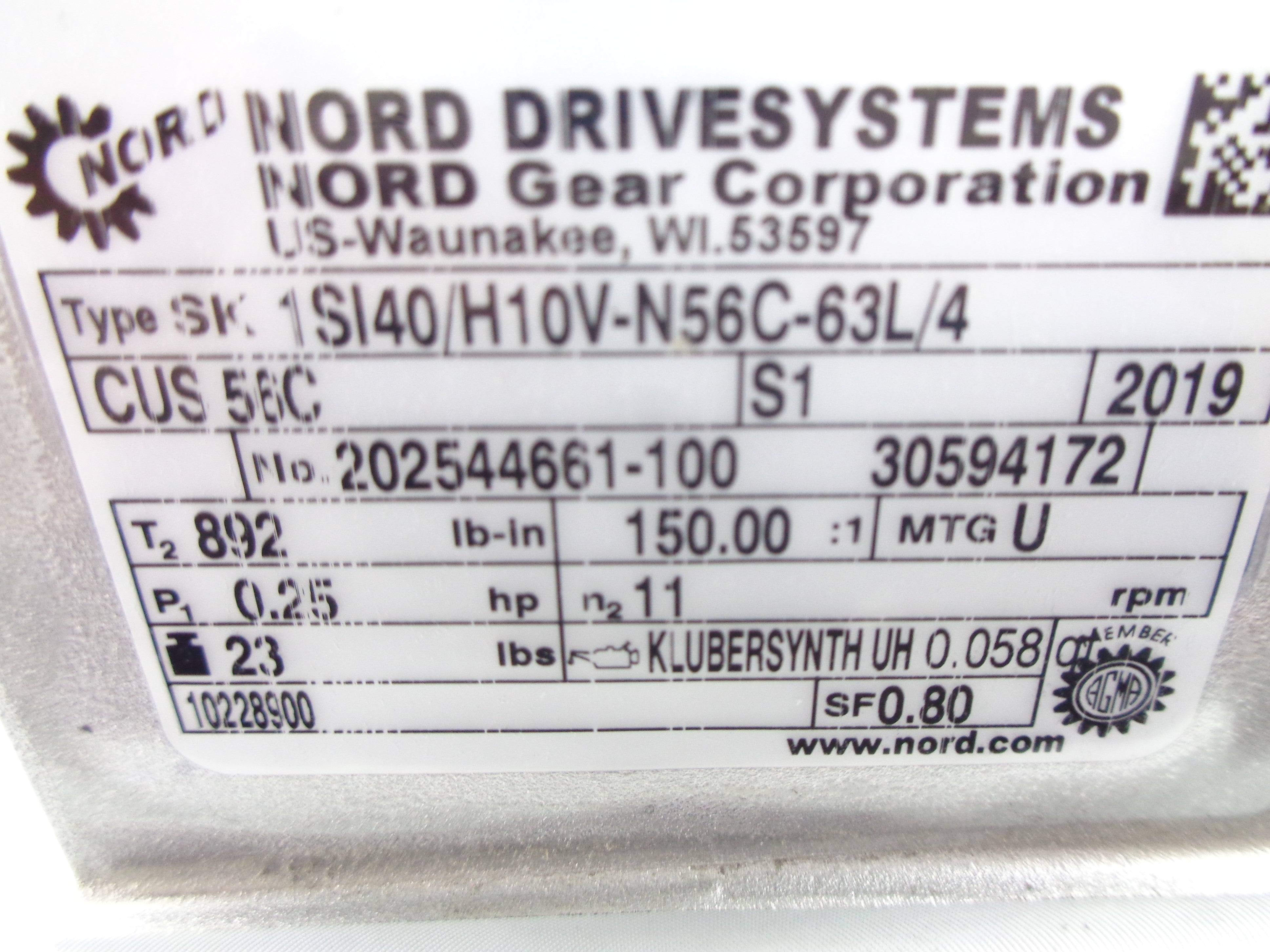 NORD DRIVESYSTEMS SK63L/4CUS56C NSNP