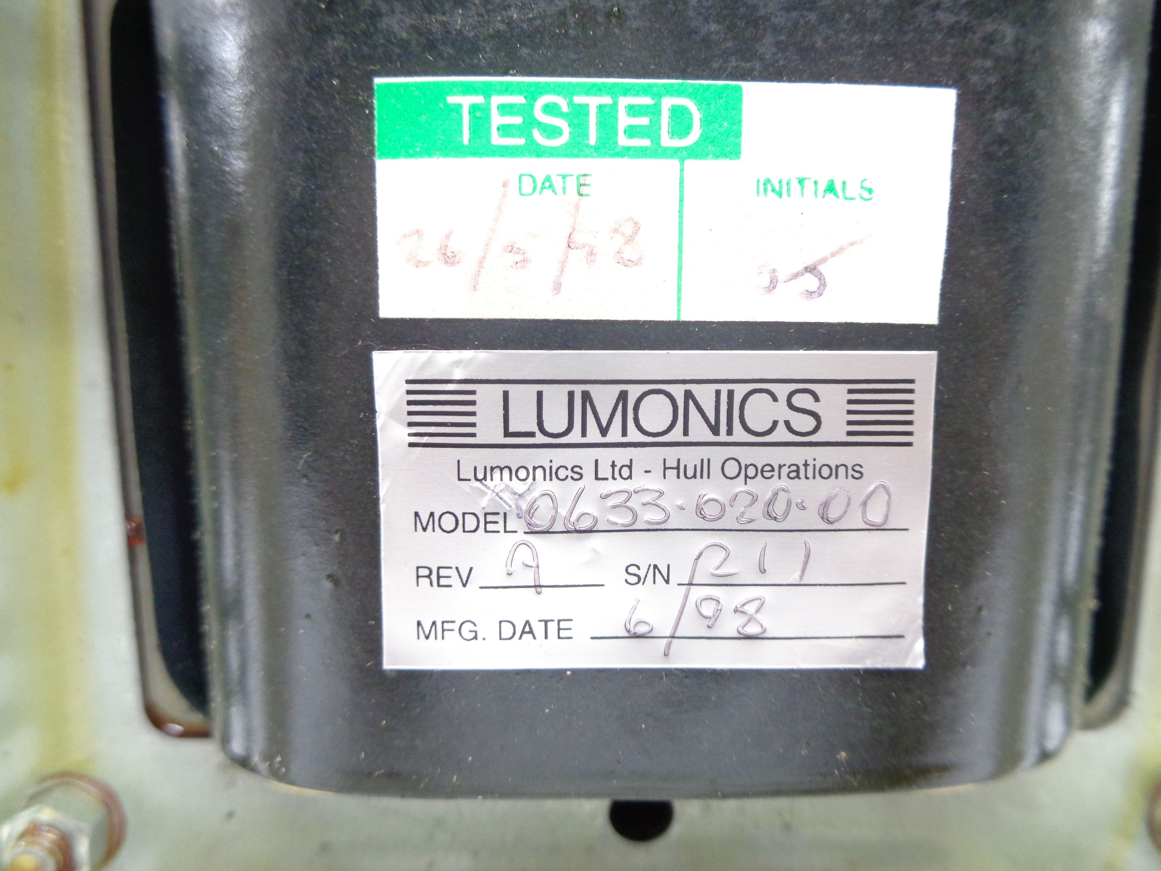 LUMONICS 0633-020-00 REMAN