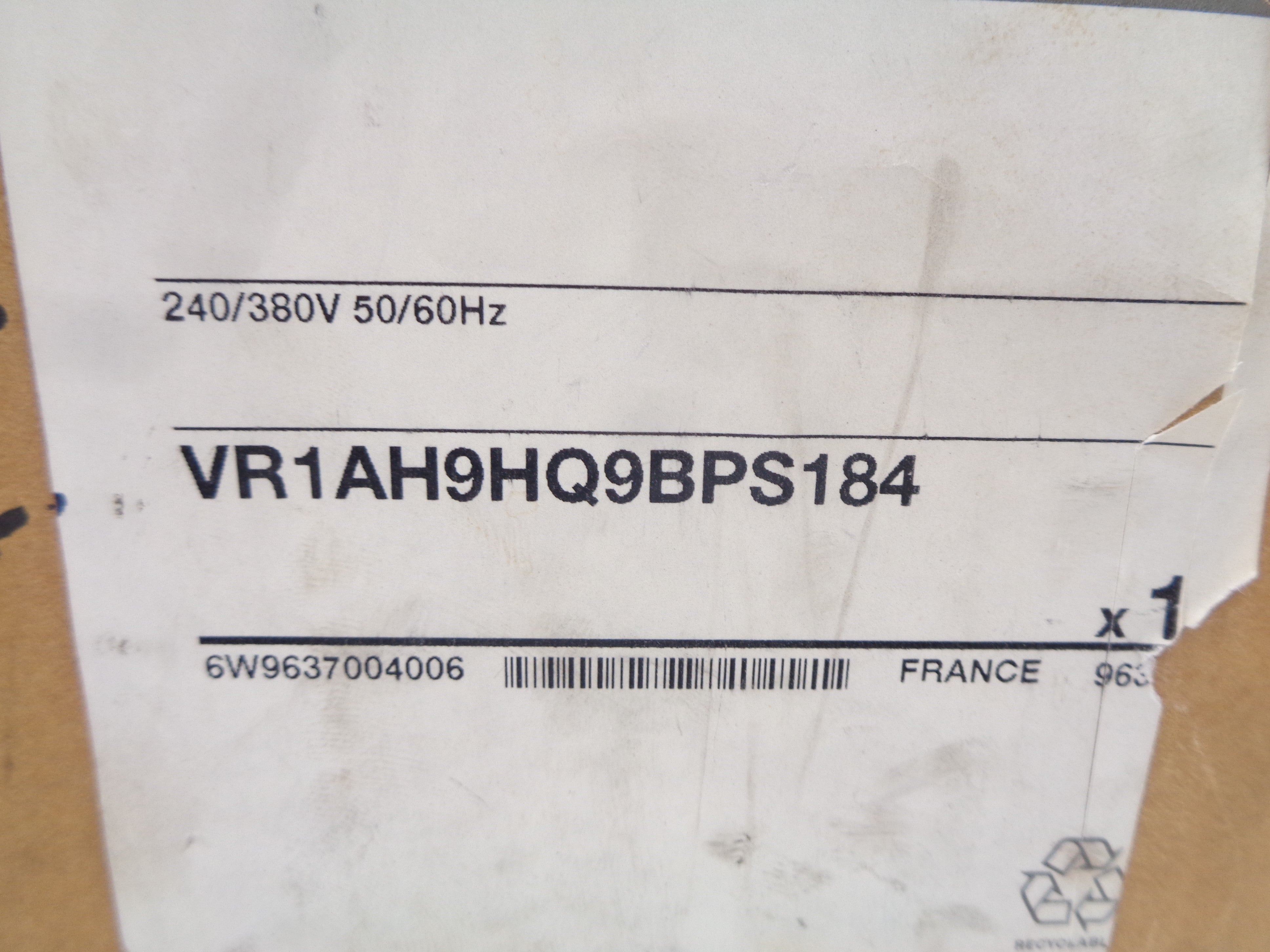 TELEMECANIQUE VR1AH9HQ9BPS184 NSMP