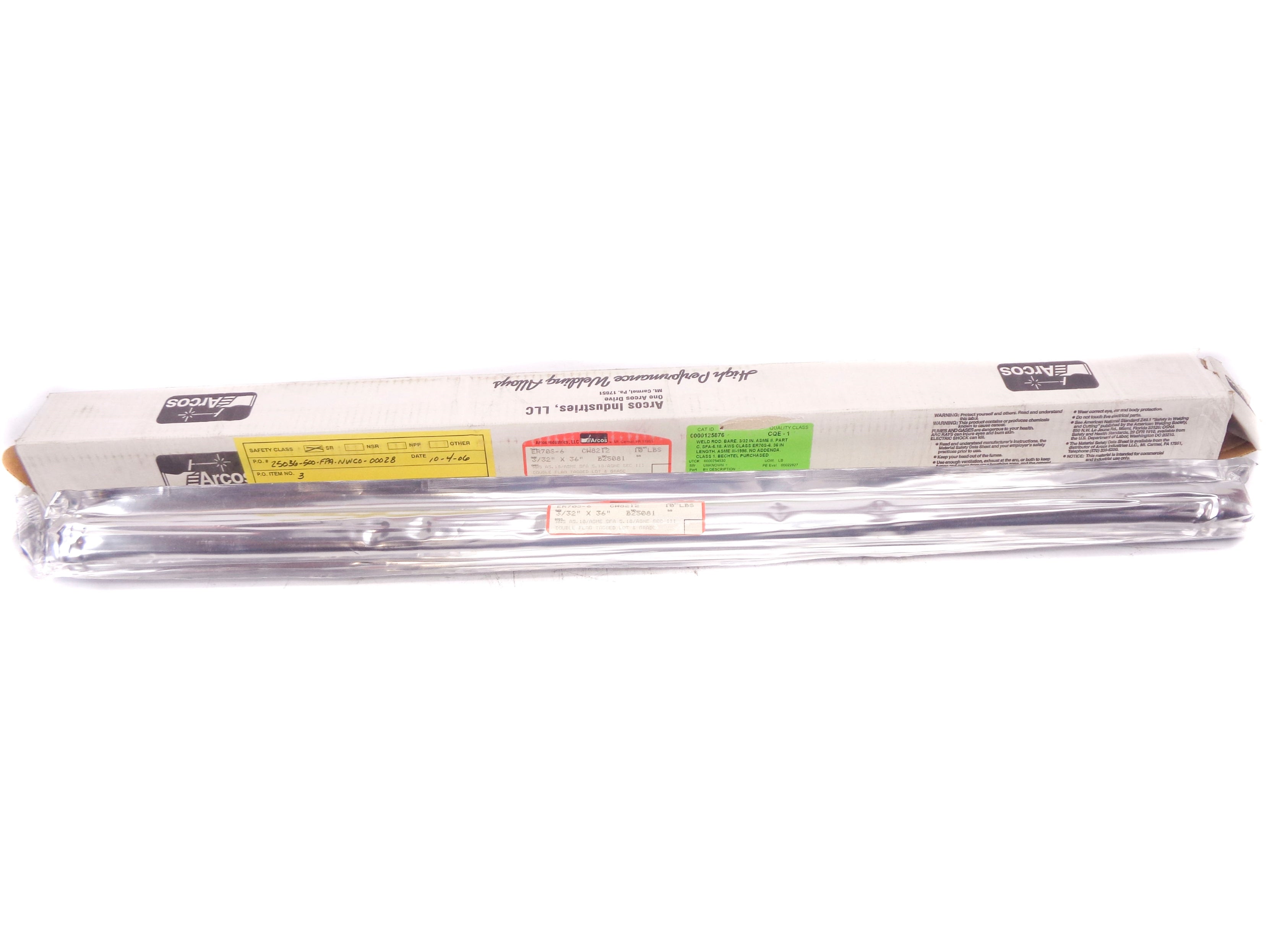ARCOS ER70S-6 10LBS 3/32X36" NSMP