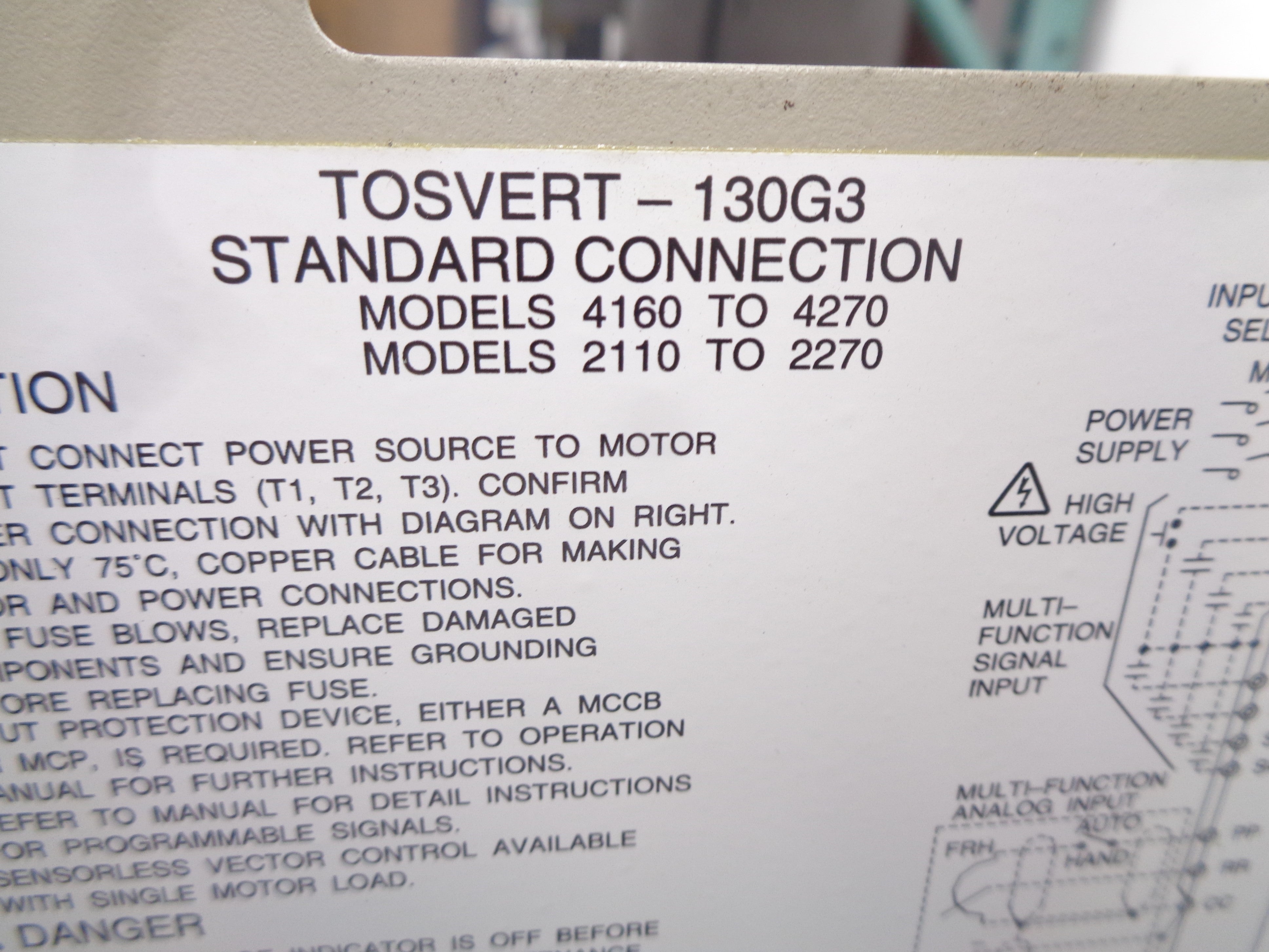 TOSHIBA TOSVERT-130G3 UNMP