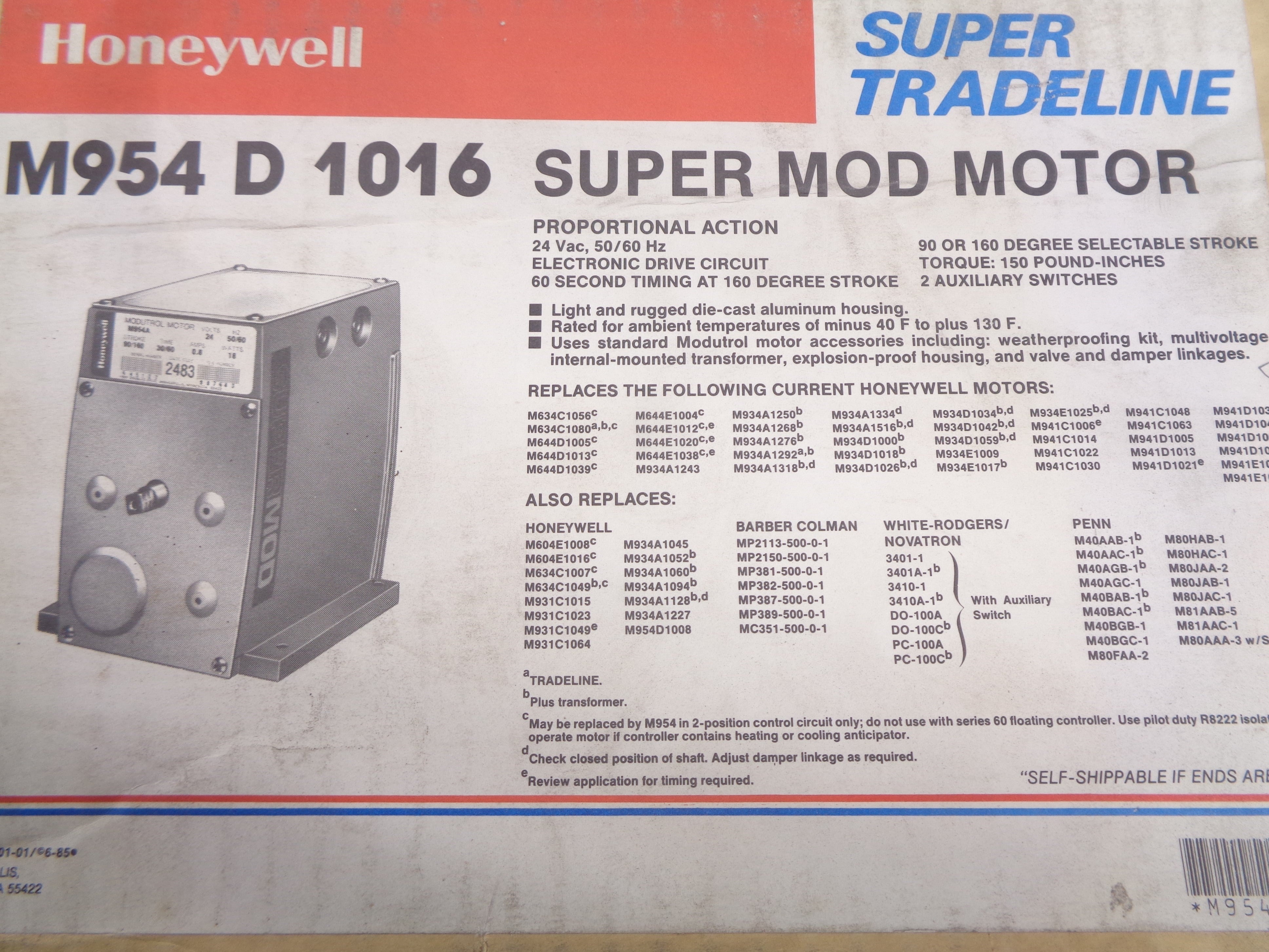 HONEYWELL M954D1016 NSMP