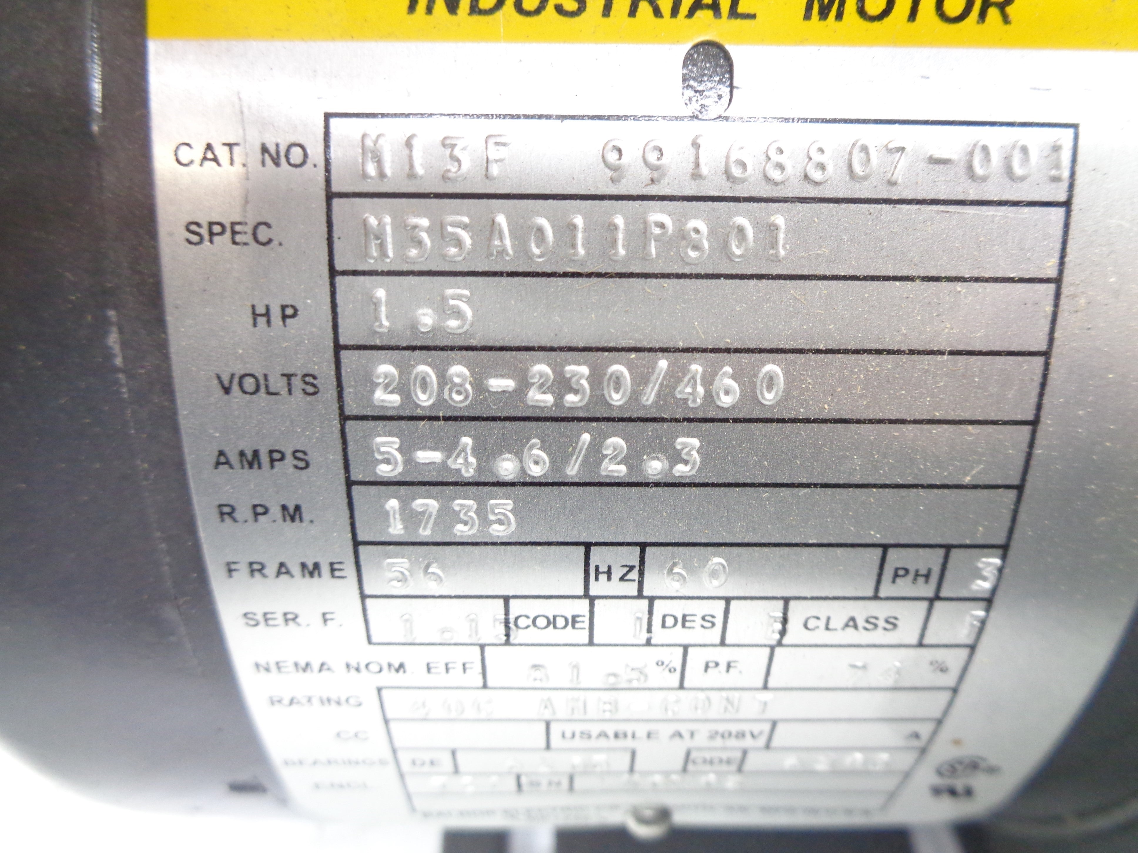 BALDOR M13F NSNP