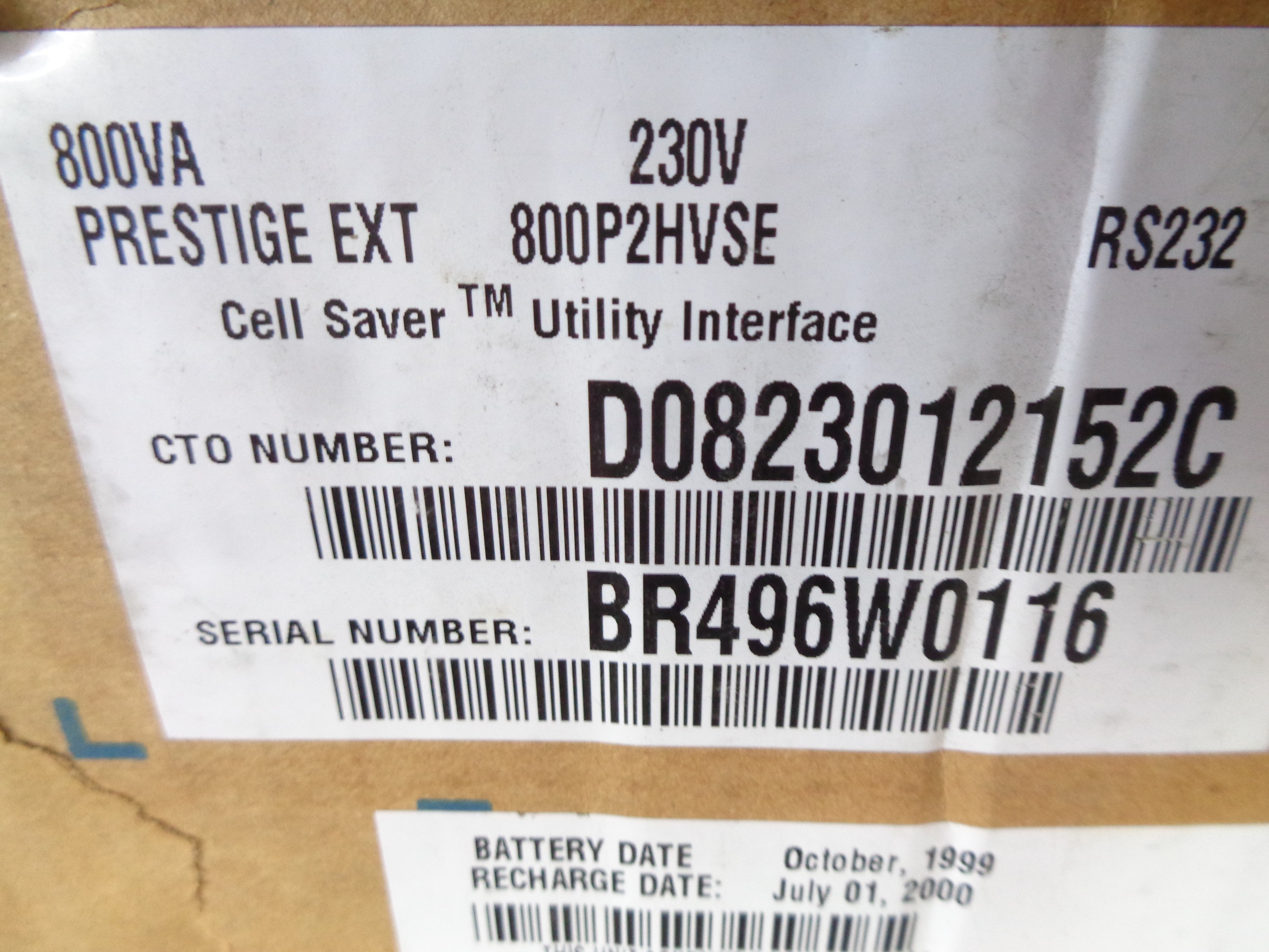 POWERWARE PRESTIGE EXT 800P2HVSE NSMP
