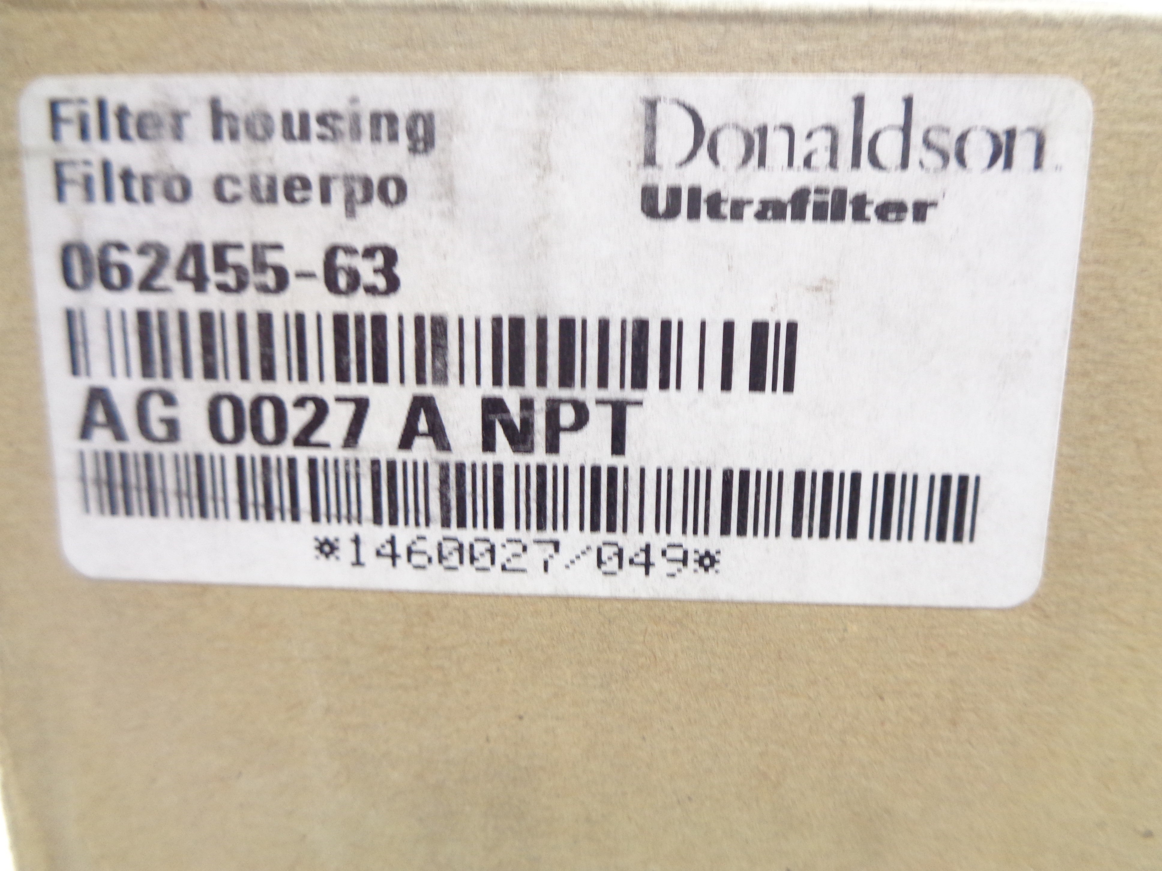 DONALDSON AG0027ANPT 250PSI NSMP