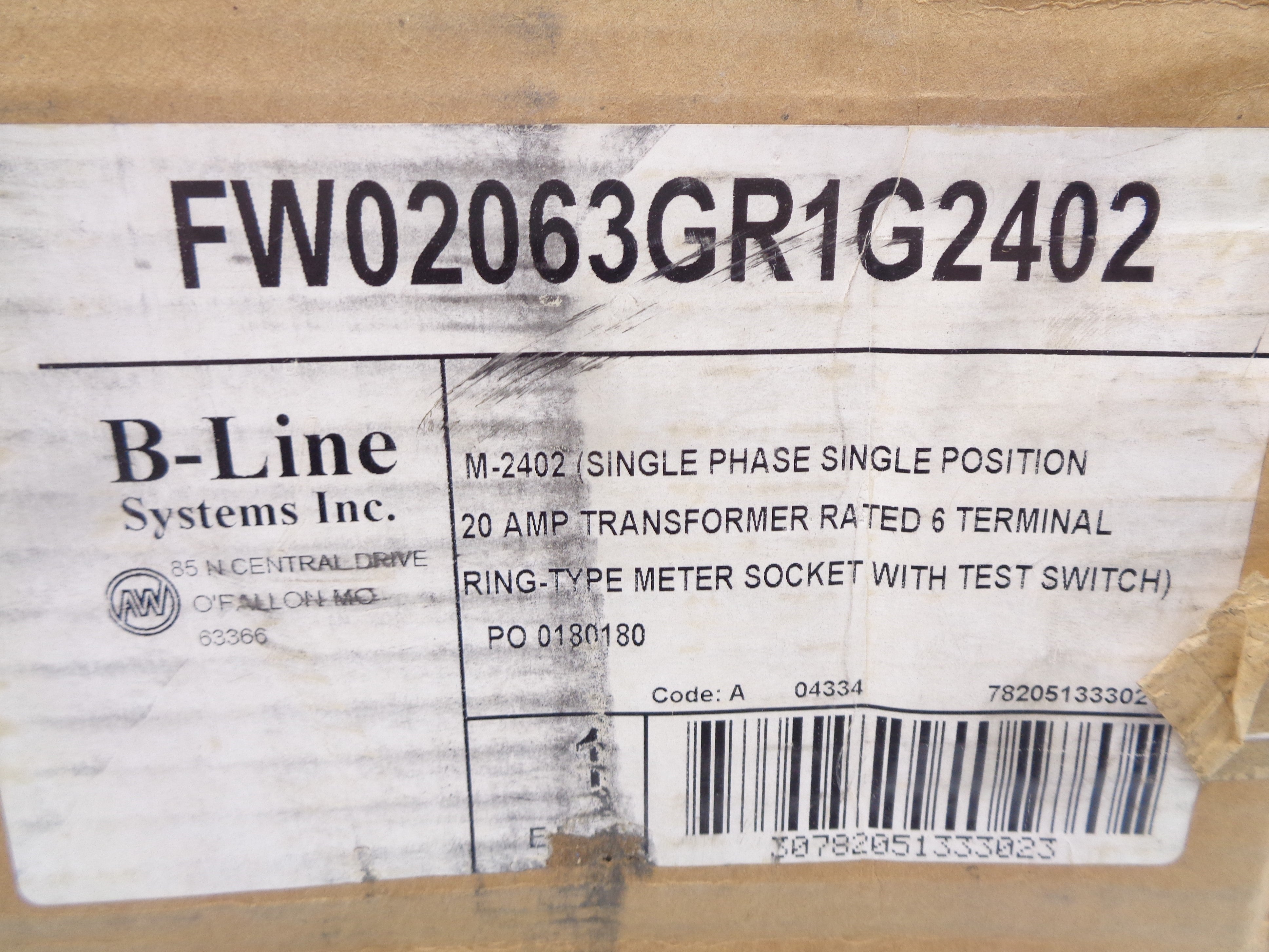 B-LINE FW02063GR1G2402 NSMP