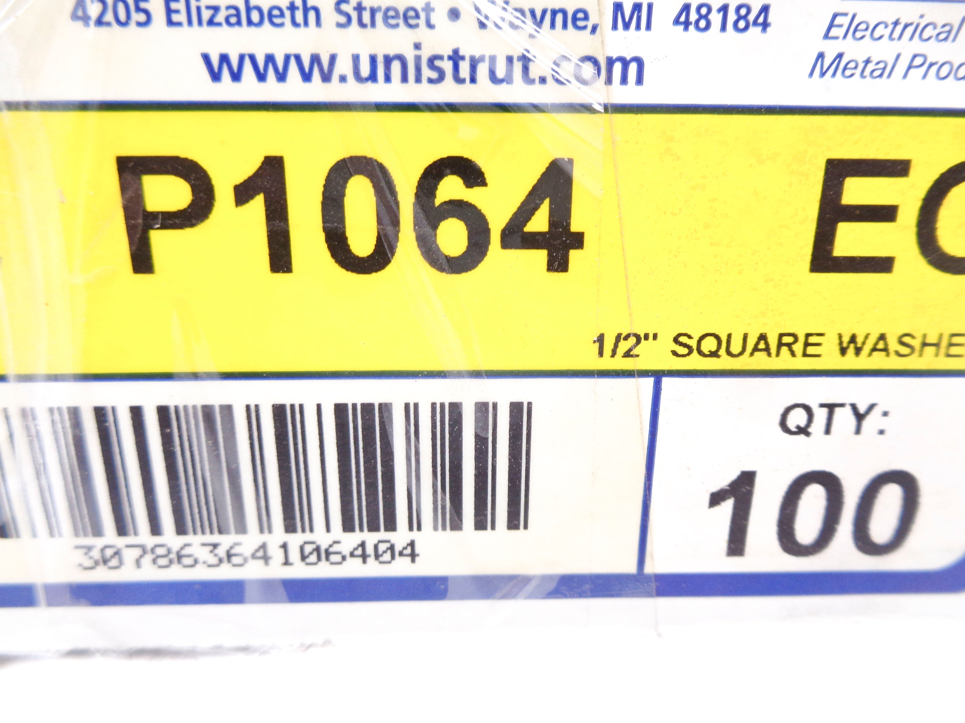UNISTRUT P1064 (PKG OF 100) NSMP