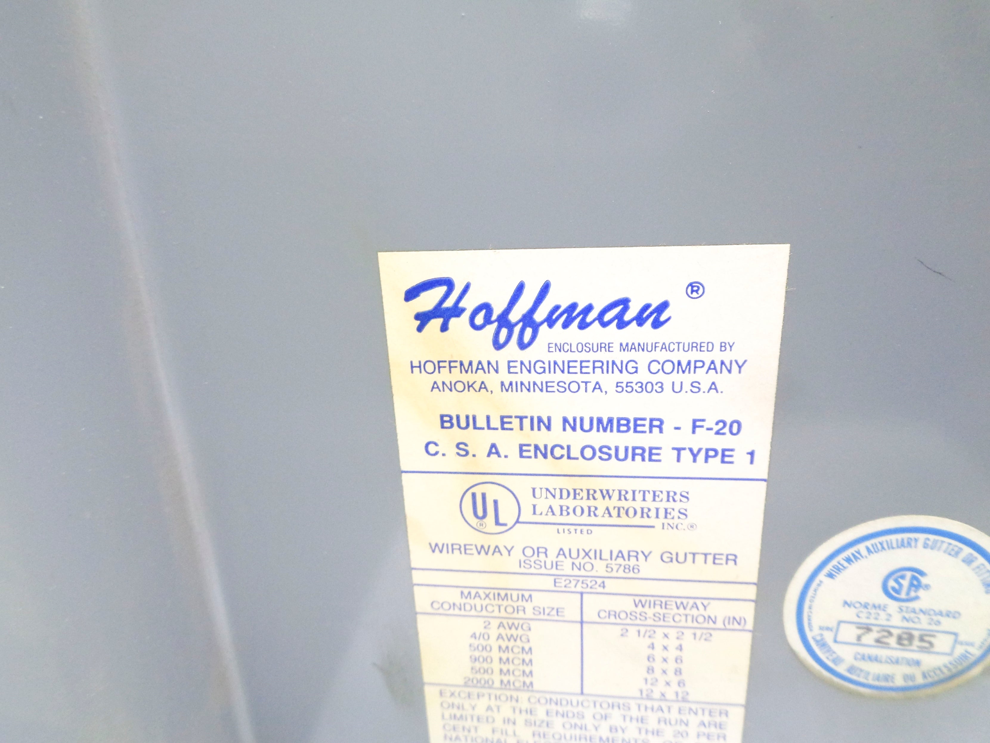HOFFMAN F-20 NSNP