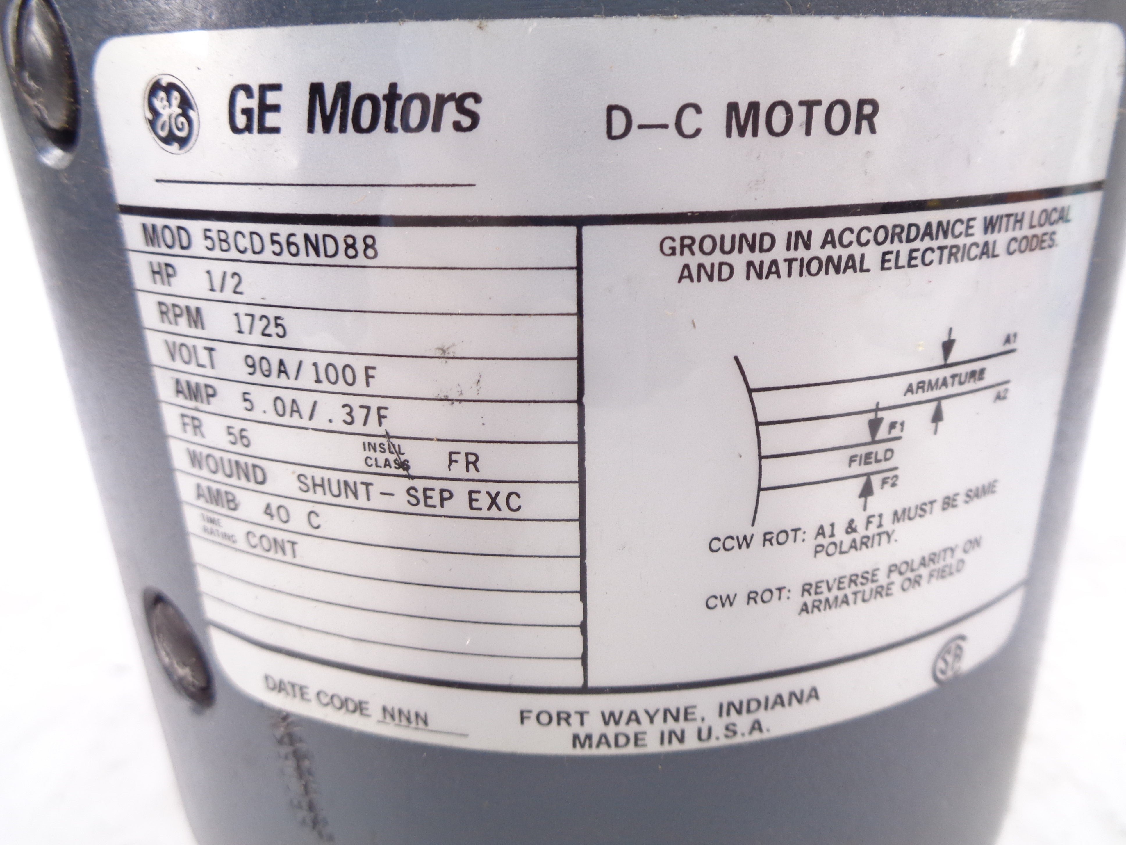 GENERAL ELECTRIC 5BCD56ND88 NSNP