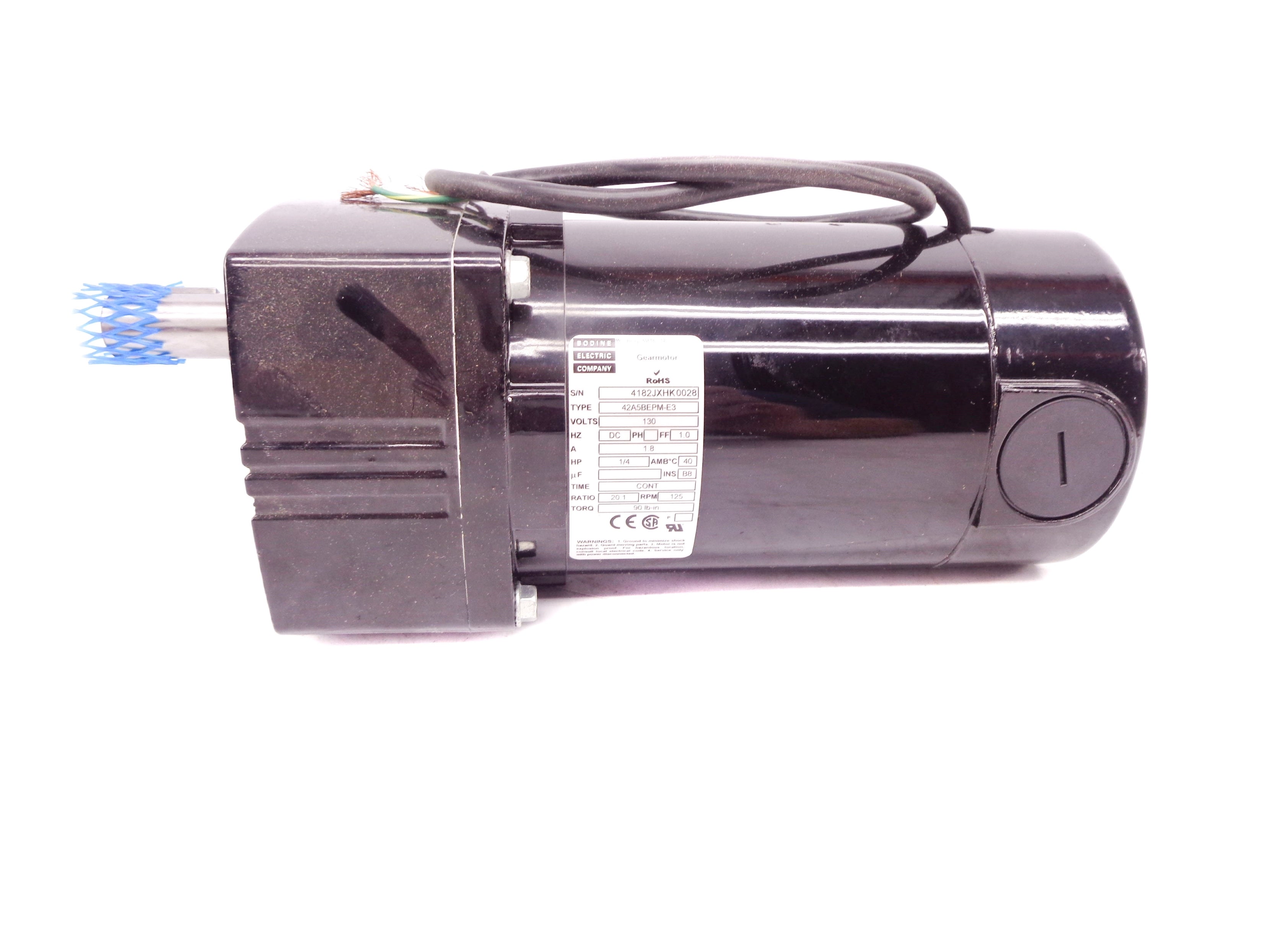 BODINE ELECTRIC 42A5BEPM-E3 130V 1.8A 20:1 NSNP