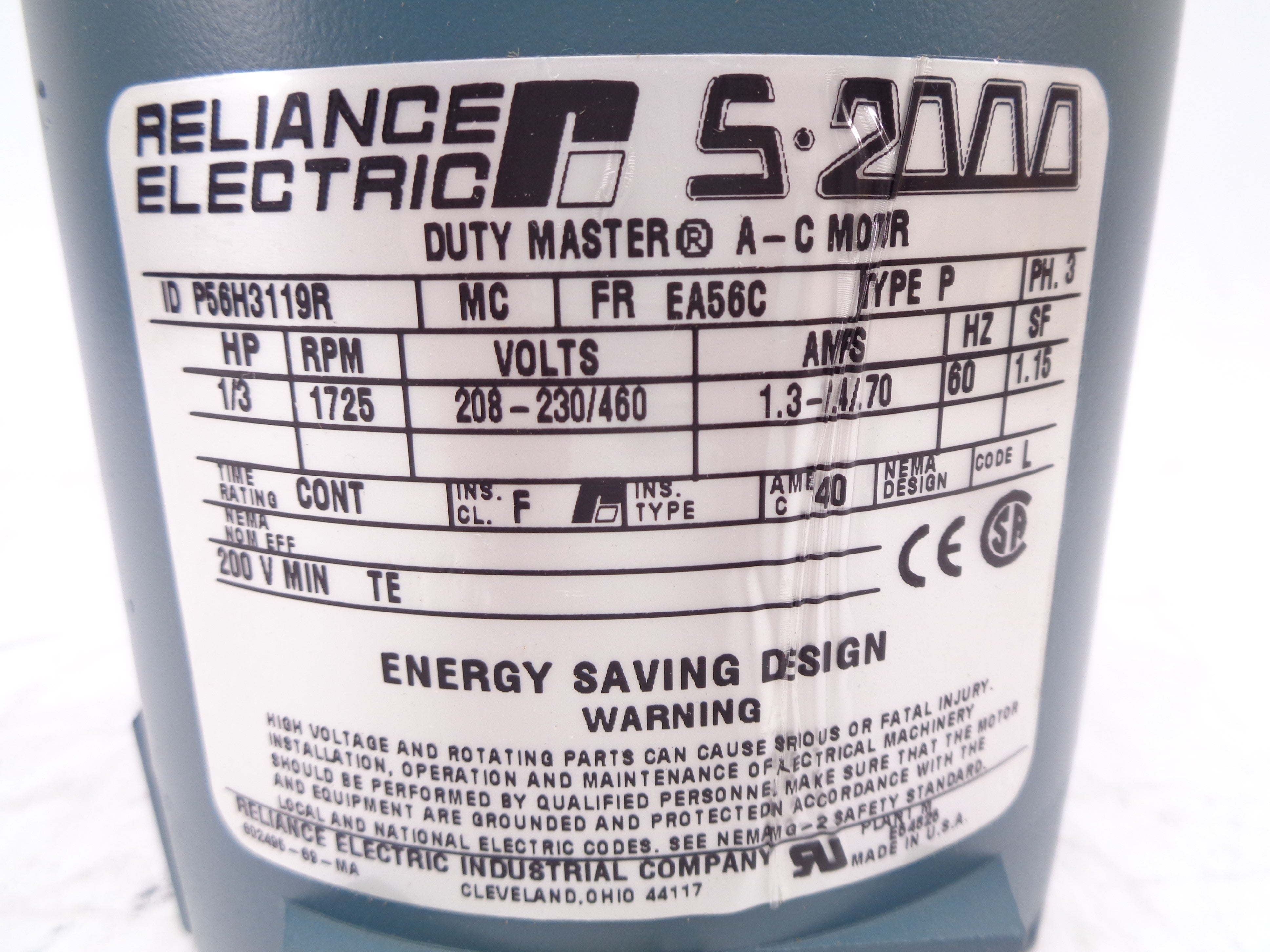 RELIANCE ELECTRIC P56H3119R NSNP