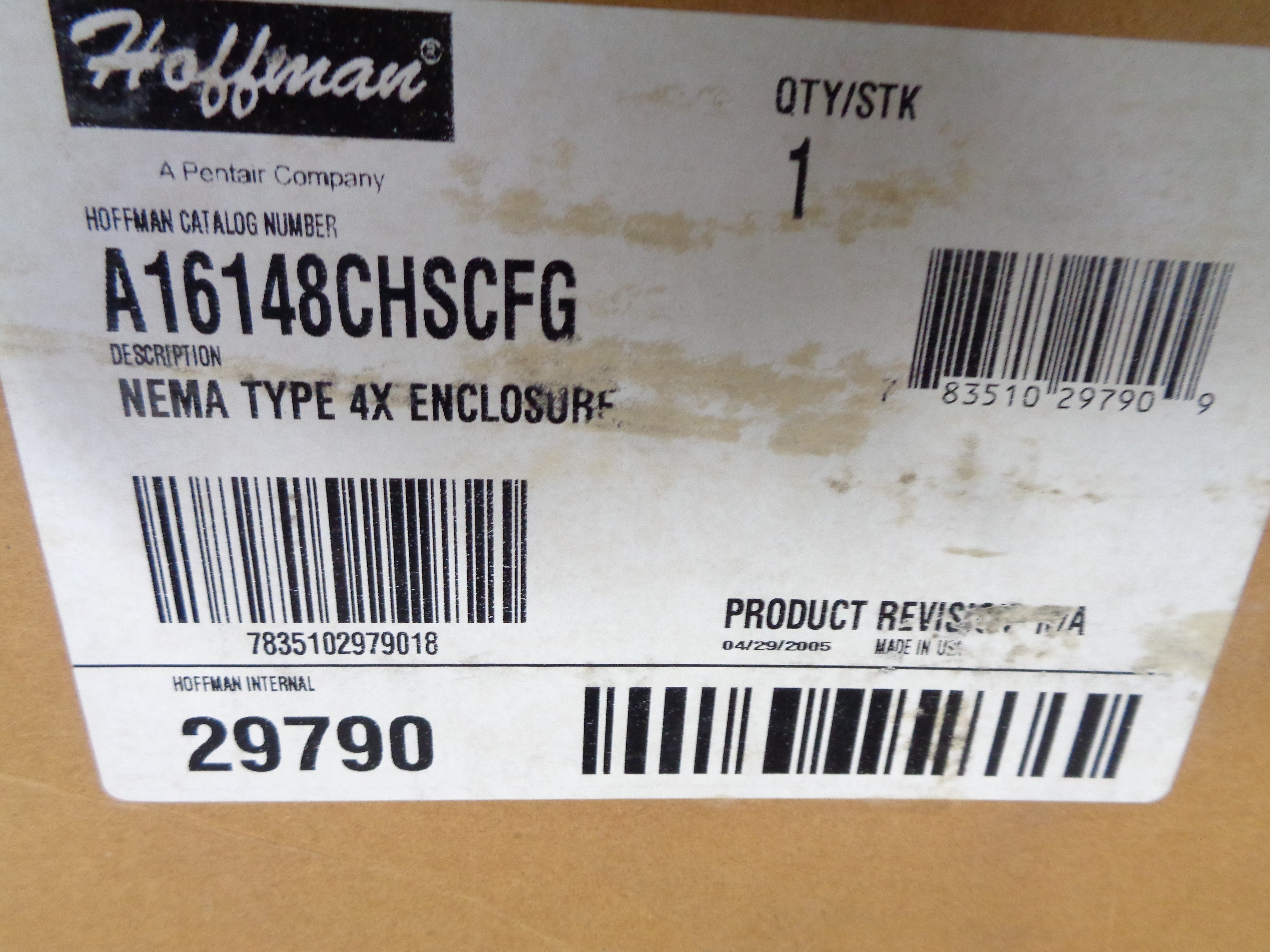 HOFFMAN A16148CHSCFG NSMP