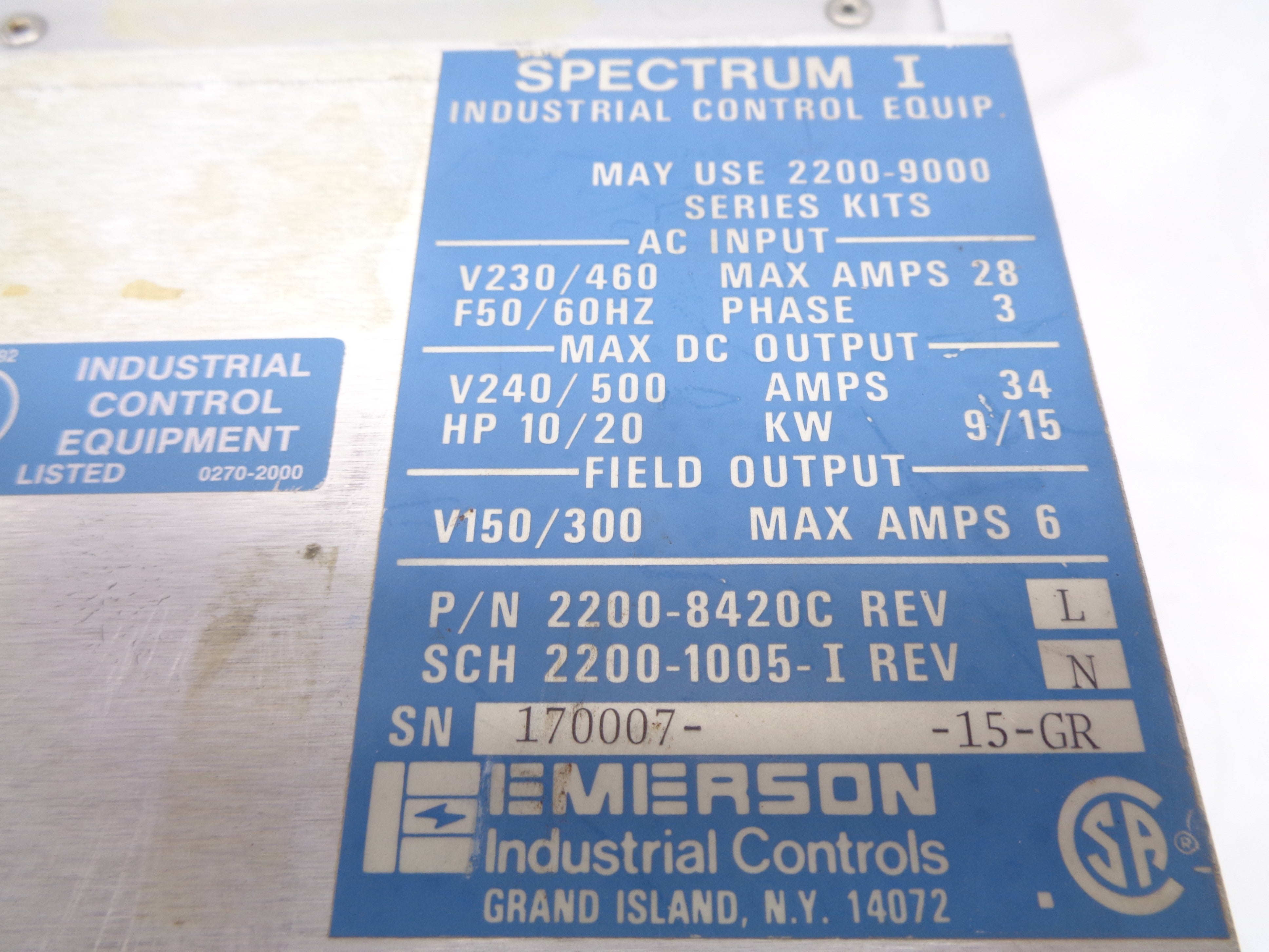 EMERSON 2200-8420C UNMP