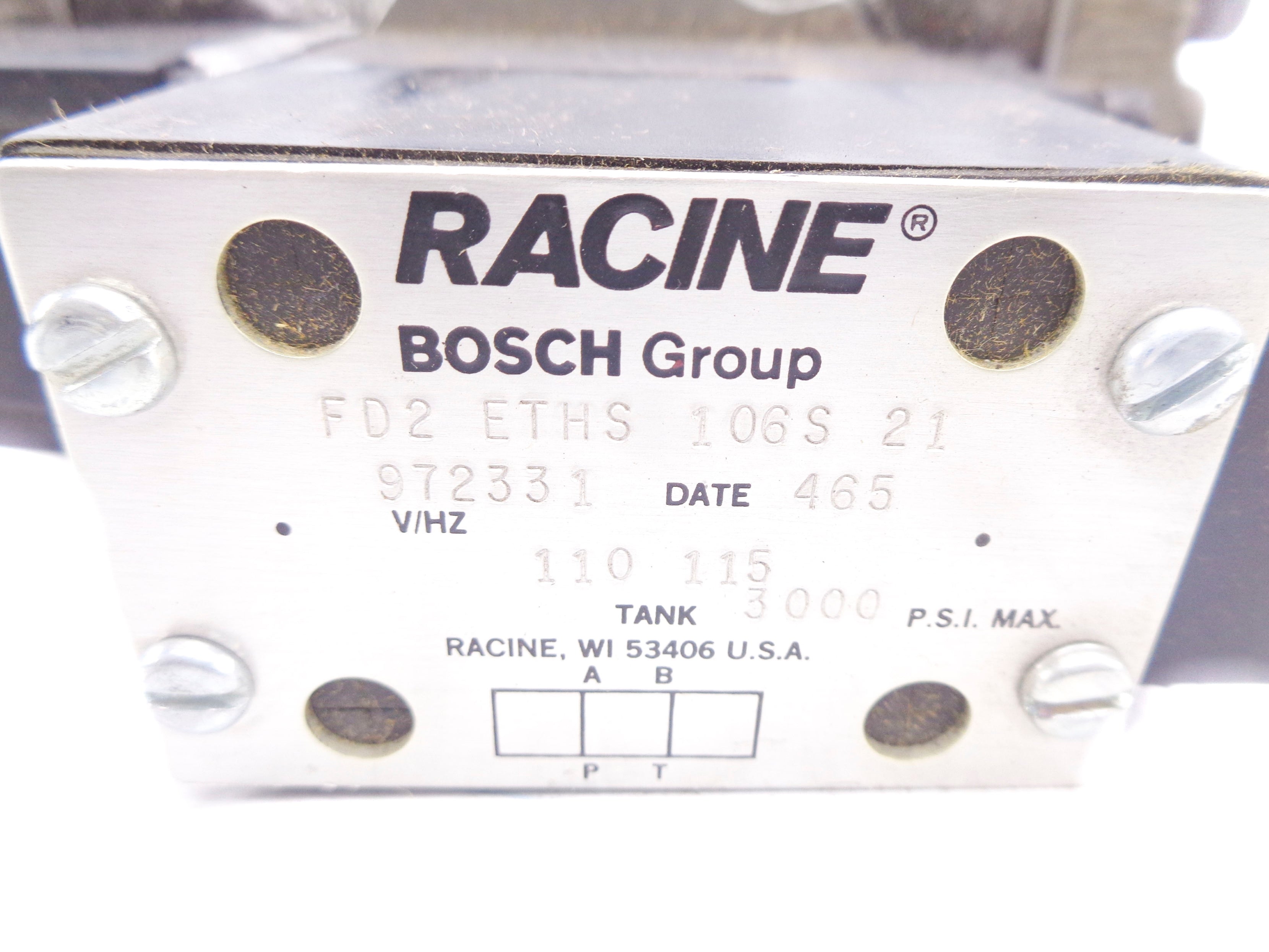 RACINE FD2ETHS106S21 115V 3000PSI NSNP