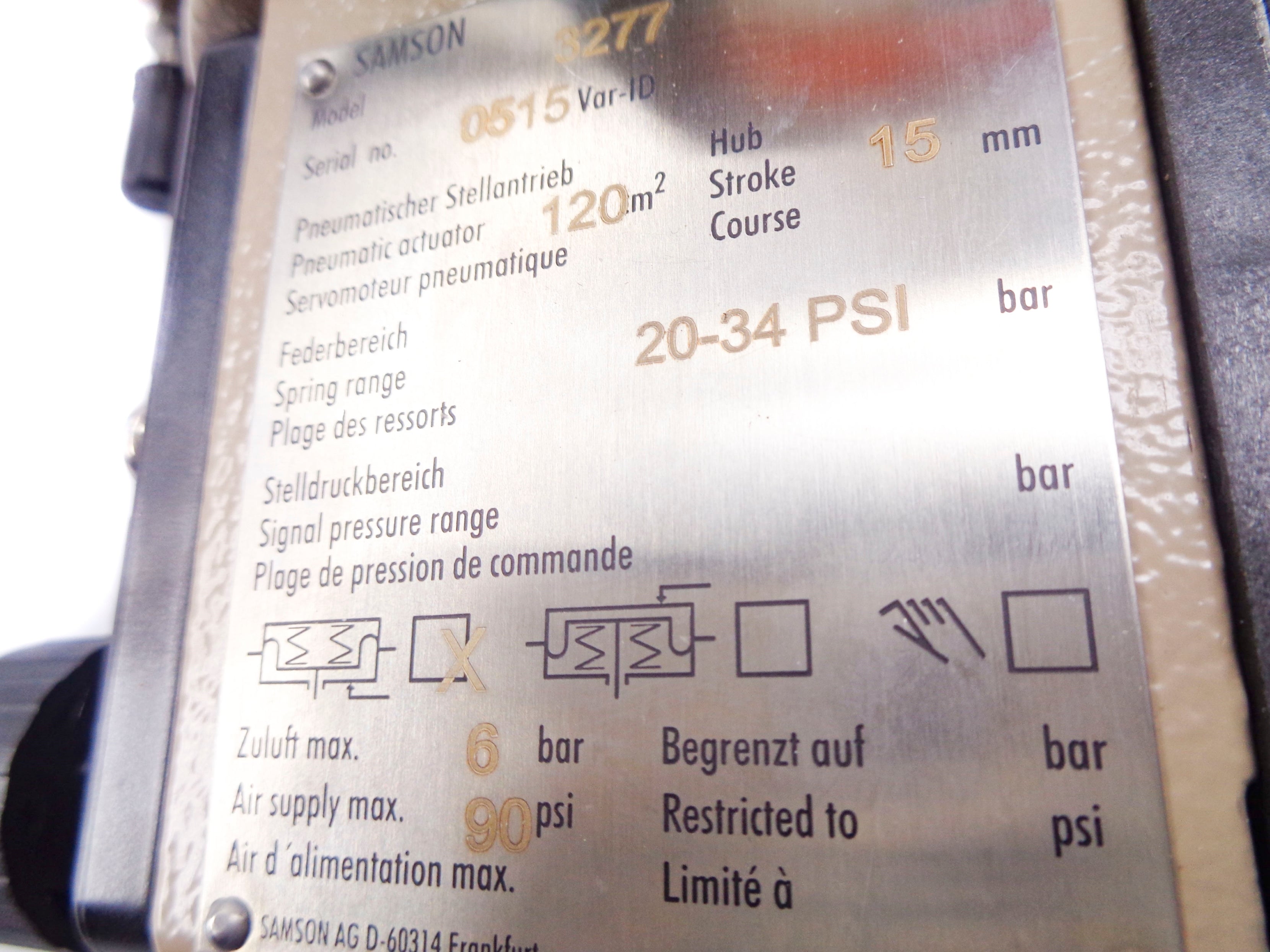 SAMSON 3277 20-34PSI NSNP